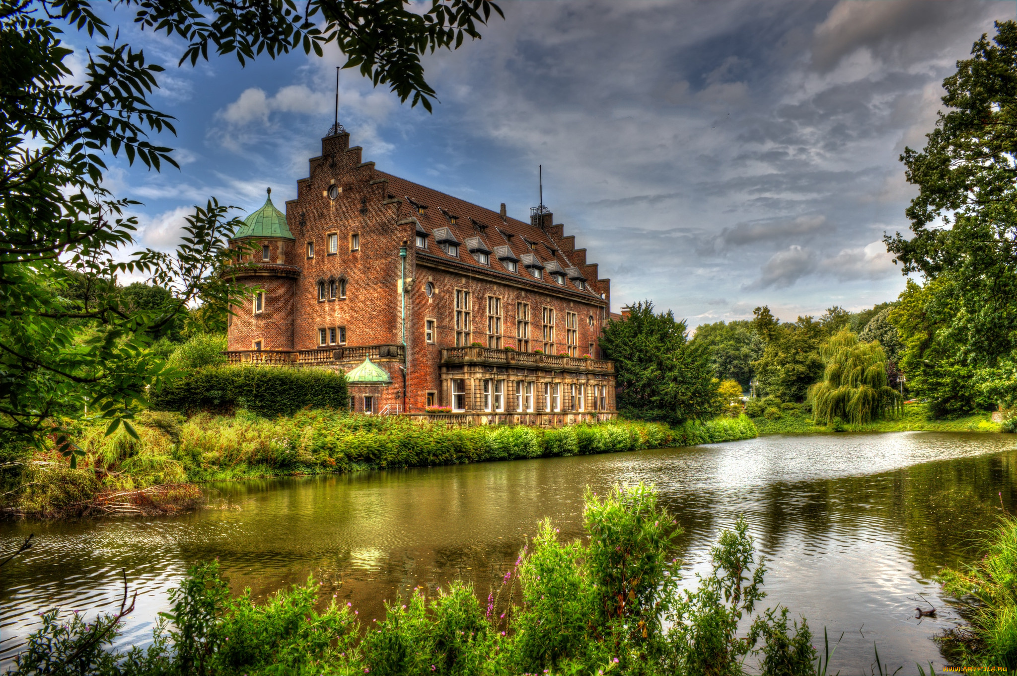 города, -, пейзажи, поместье, парк
