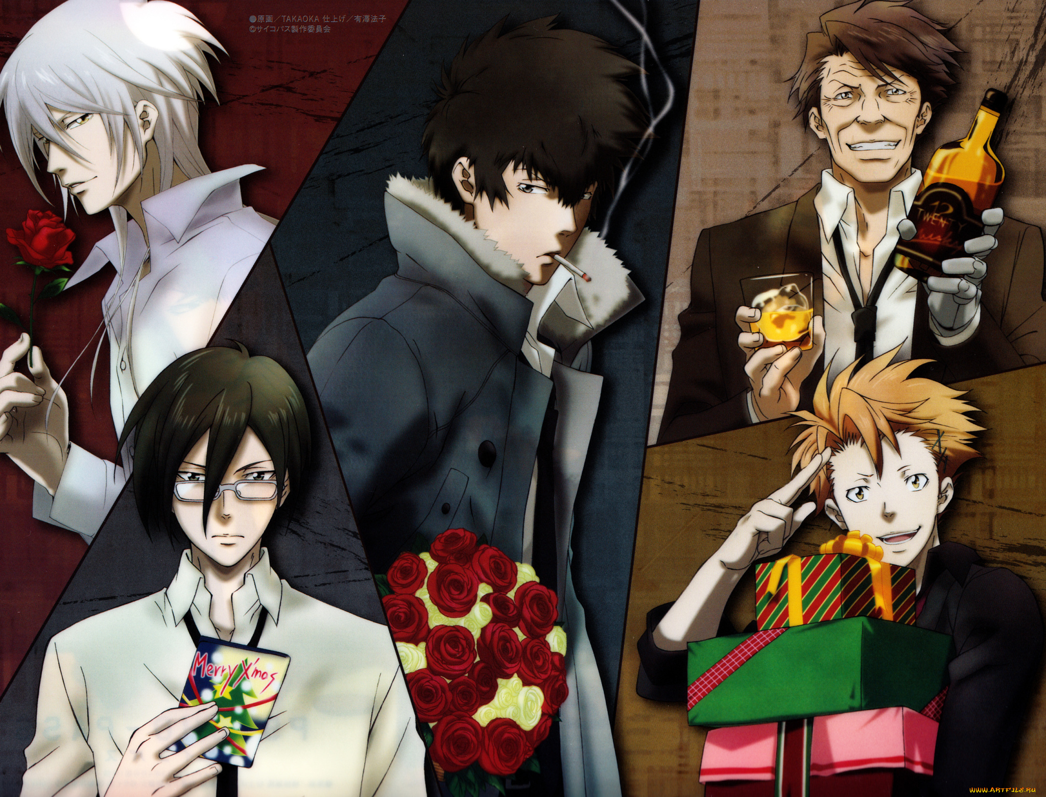 аниме, psycho-pass, парни