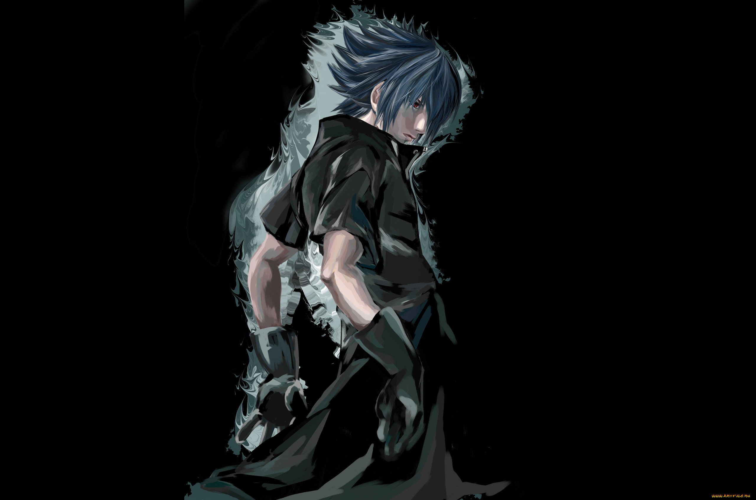 аниме, final, fantasy, парень