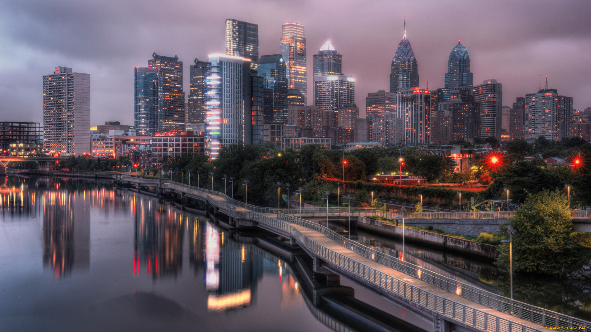 города, -, панорамы, панорама, небоскребы