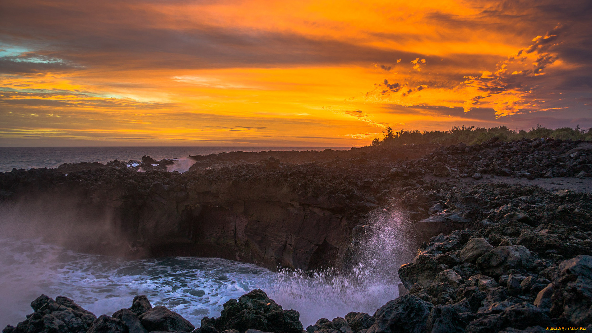 природа, побережье, берег, море