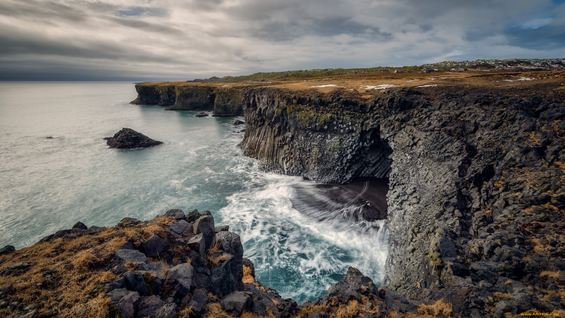 природа, побережье, море, берег