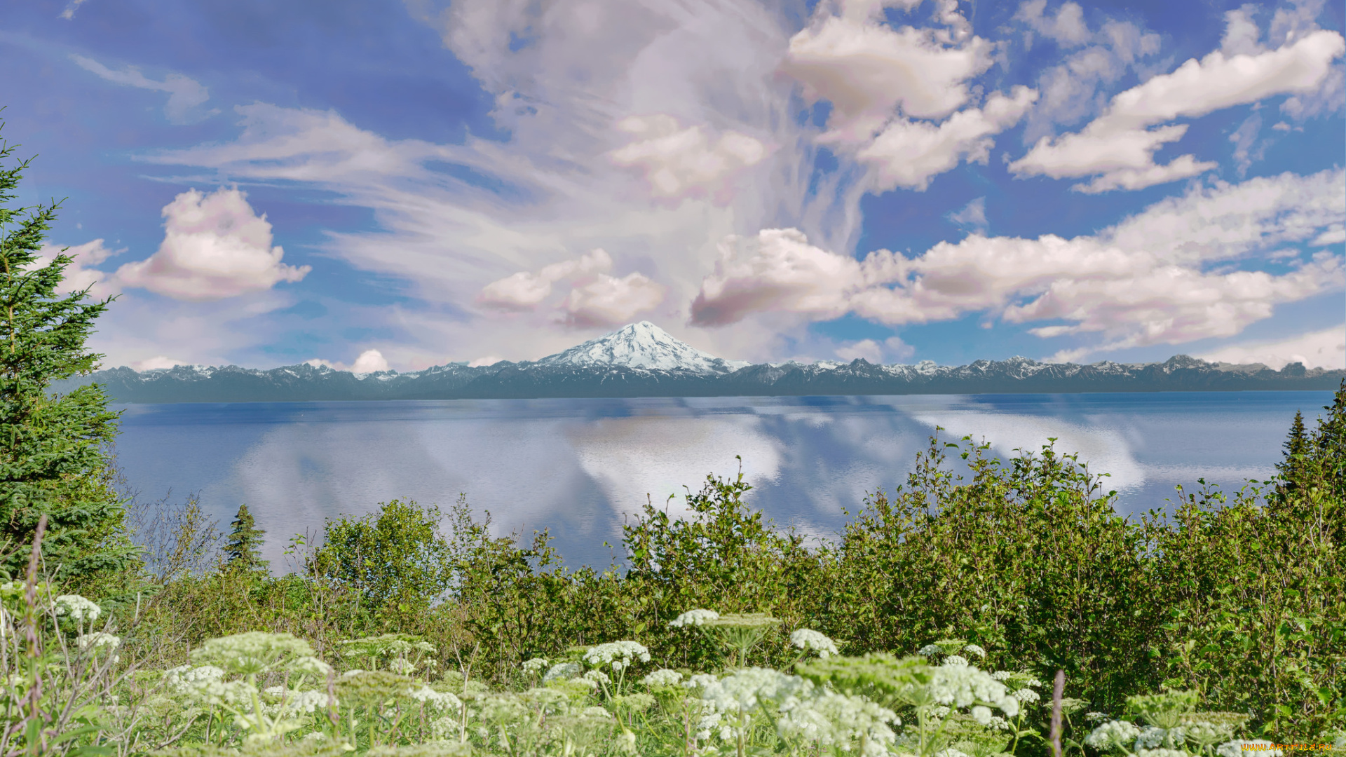 природа, реки, озера, река, лес