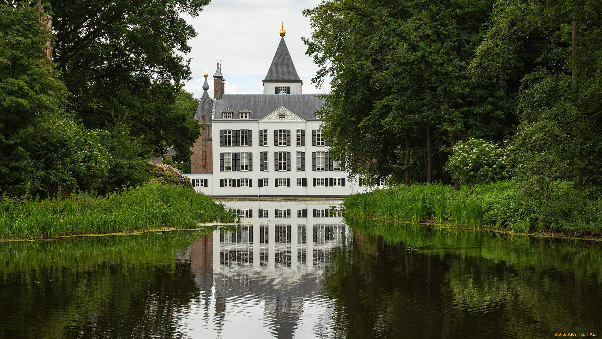 renswoude, castle, города, замки, нидерландов, renswoude, castle