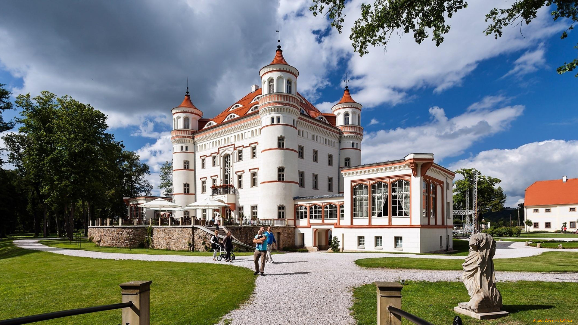 wojanоw, palace, города, замки, польши, wojanоw, palace