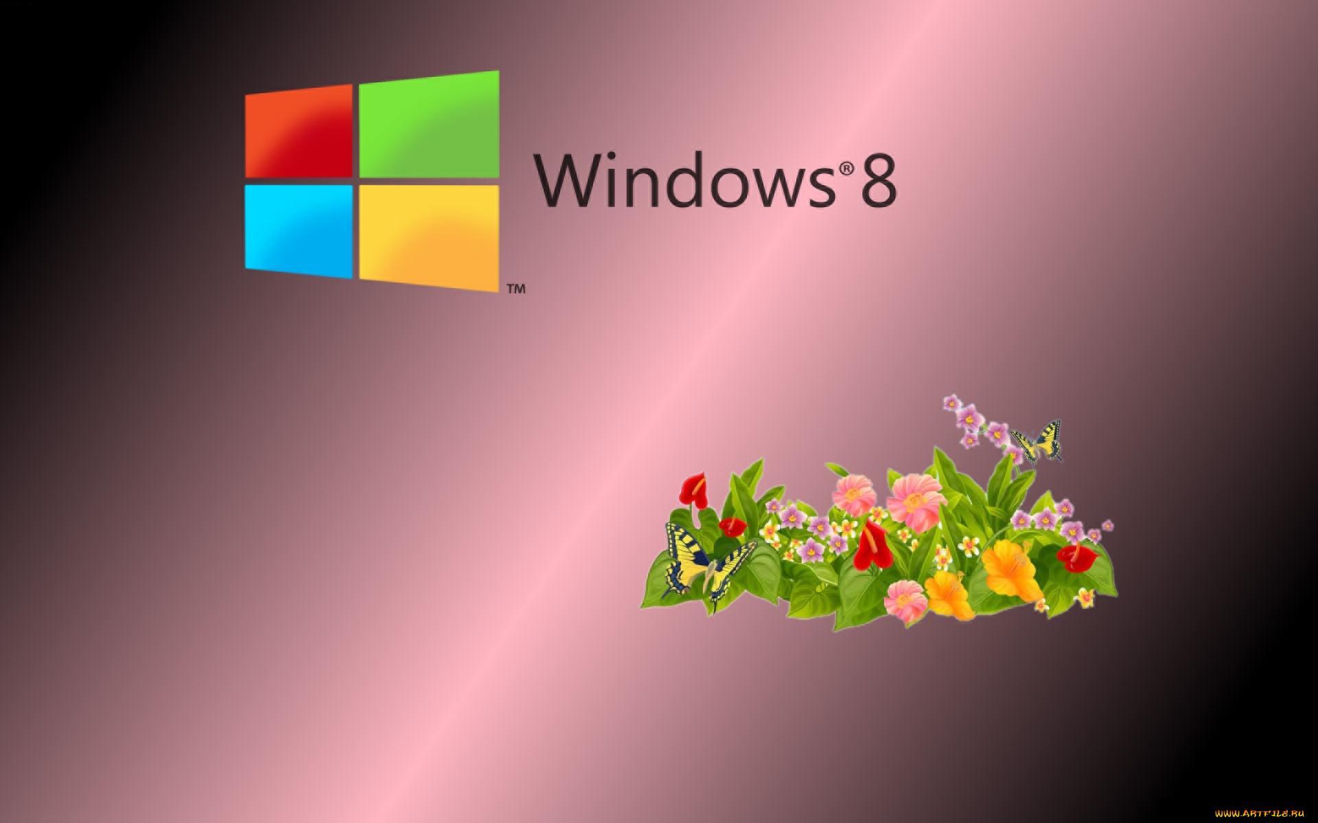 компьютеры, windows, 8, фон, логотип