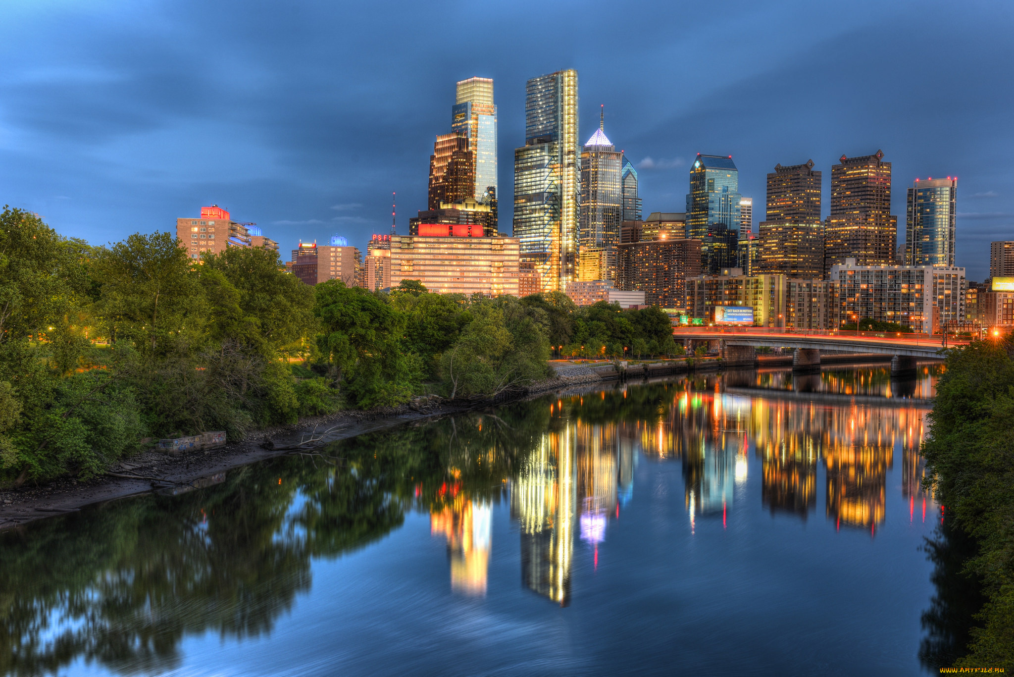 города, -, панорамы, панорама, небоскребы