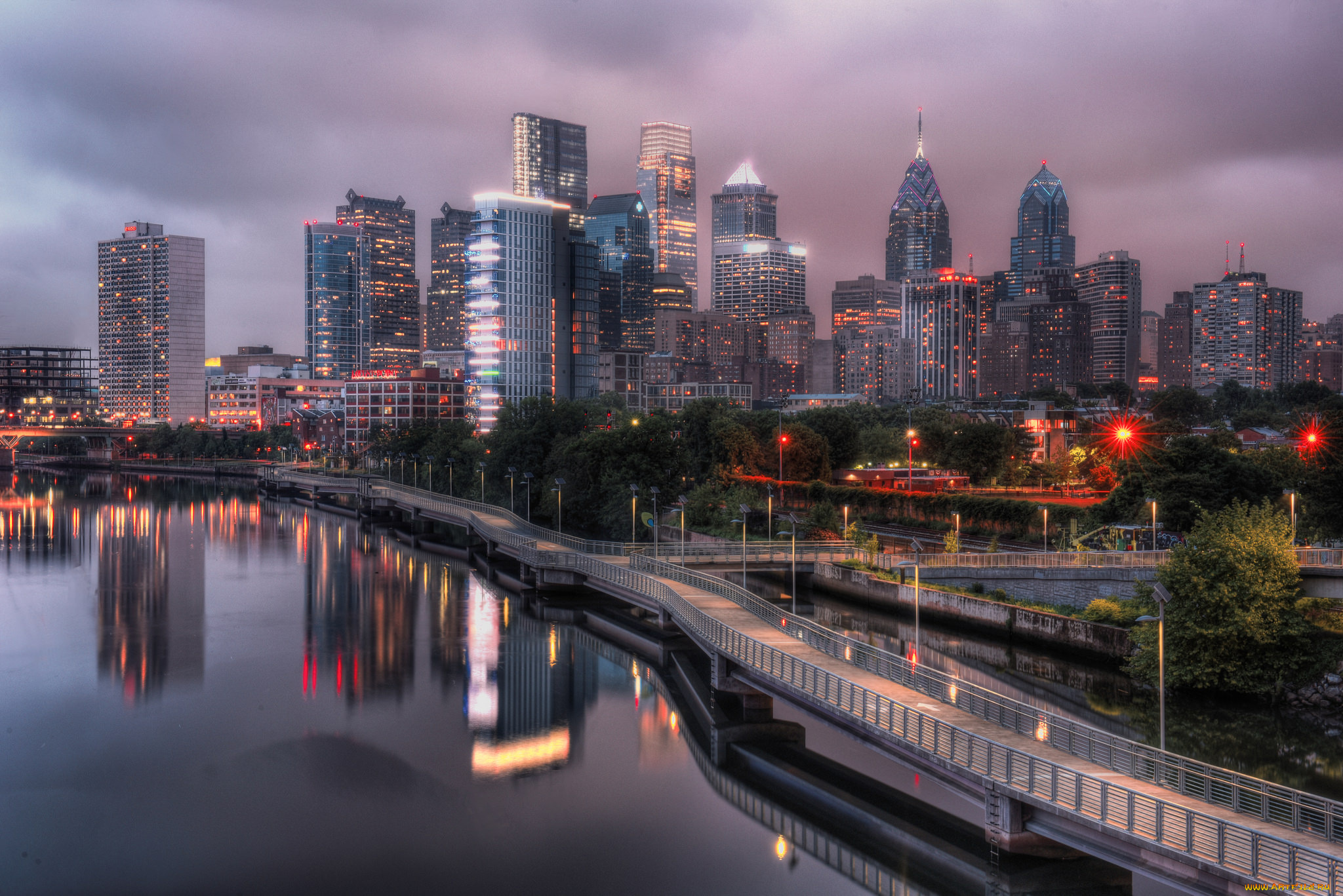 города, -, панорамы, панорама, небоскребы