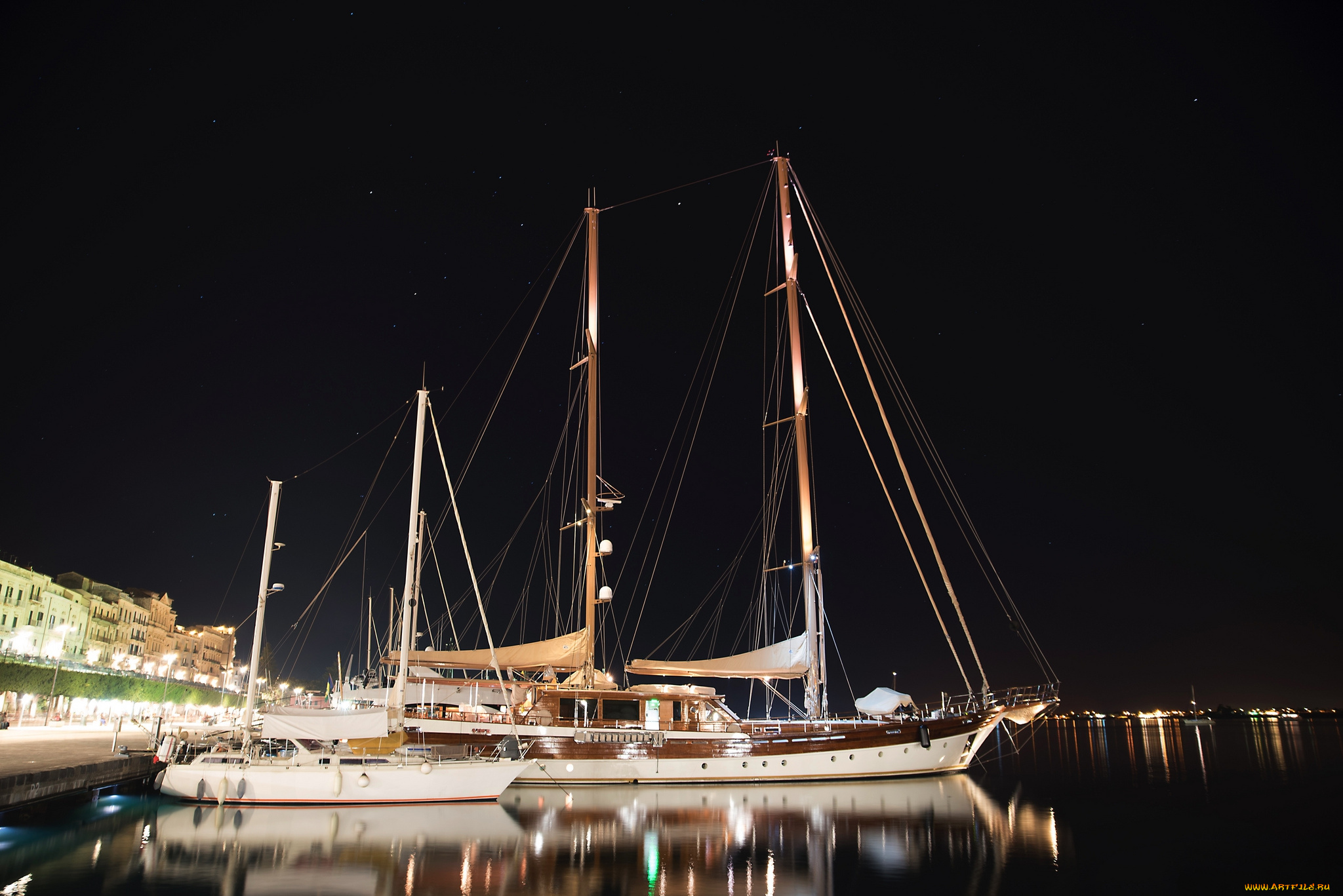 корабли, парусники, паруса, мачты