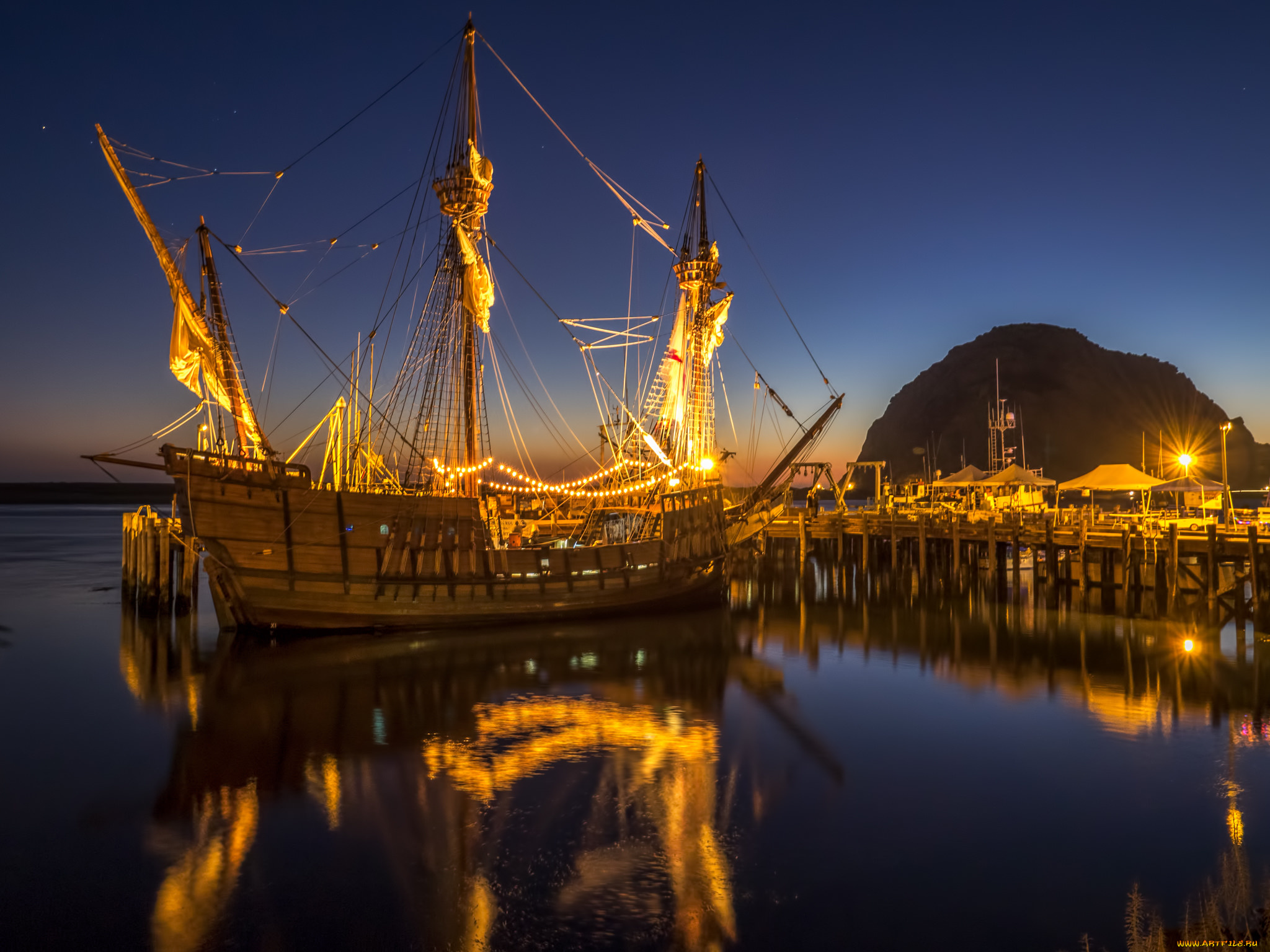 корабли, парусники, паруса, мачты