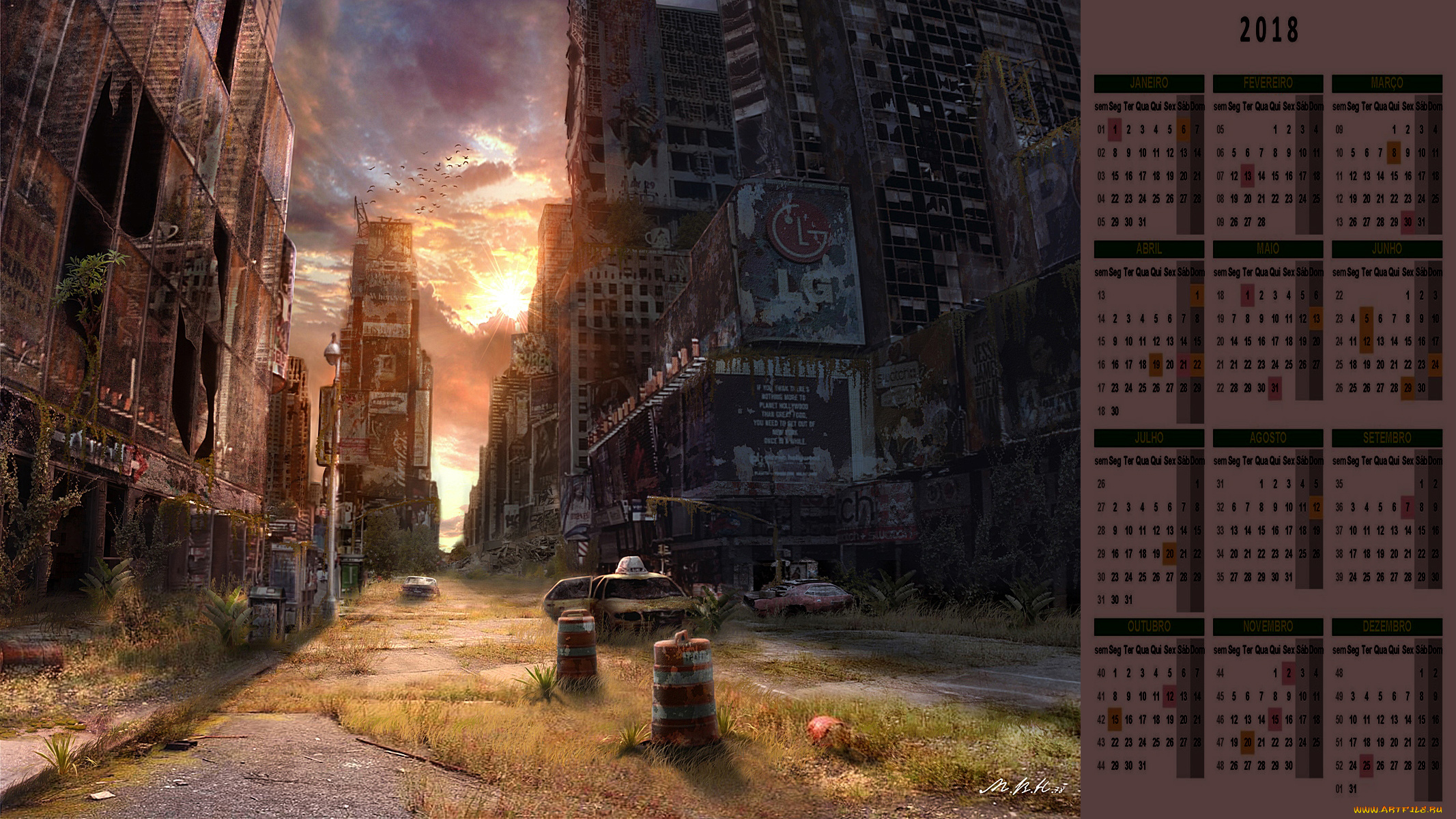 календари, фэнтези, здание