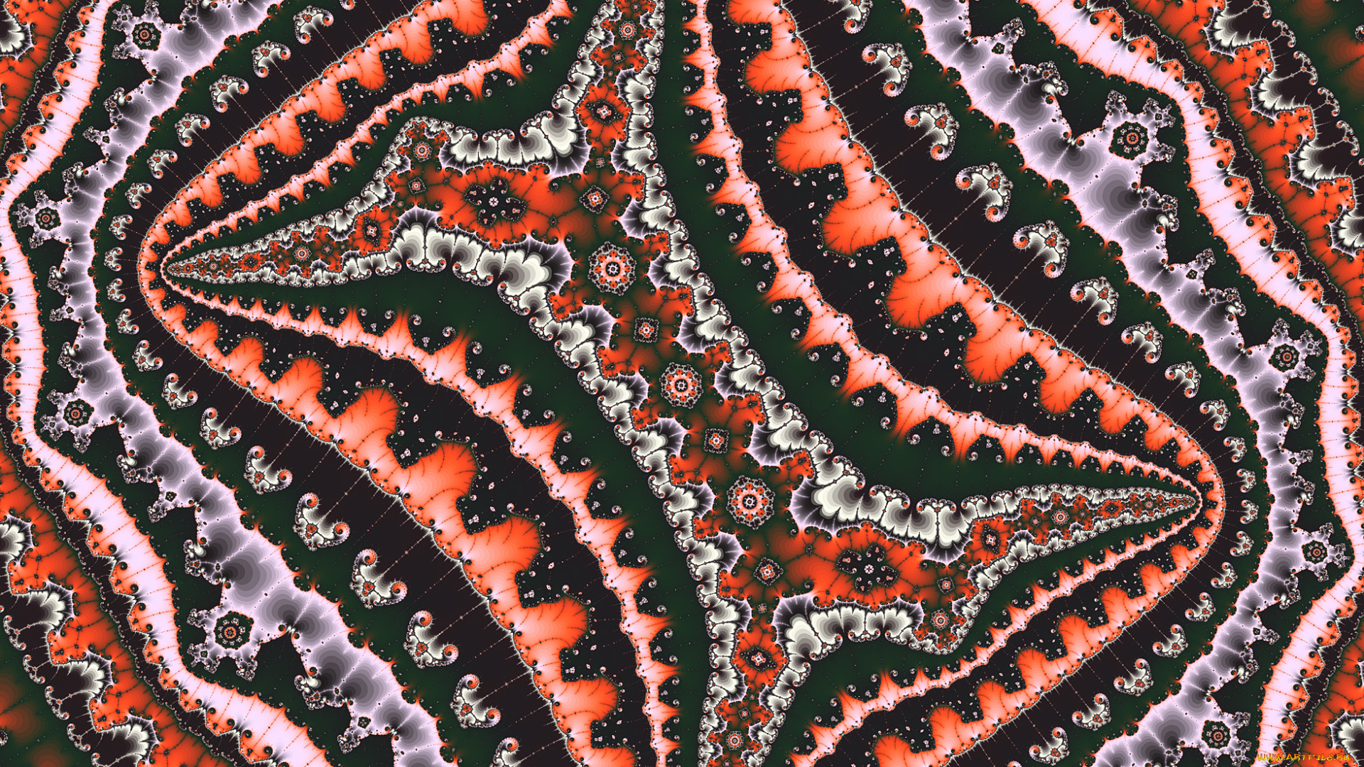 3д, графика, фракталы, , fractal, цвет, узор, фон