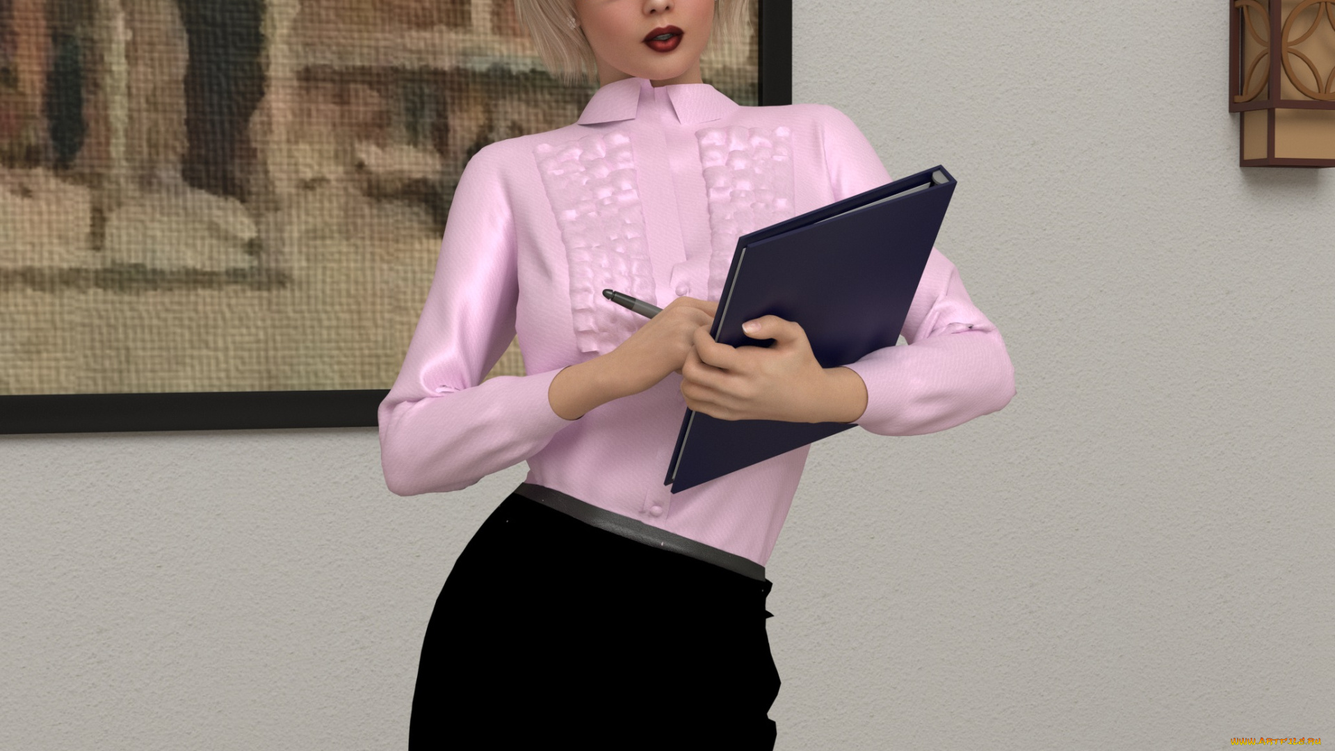 3д, графика, люди, , people, девушка, взгляд, фон