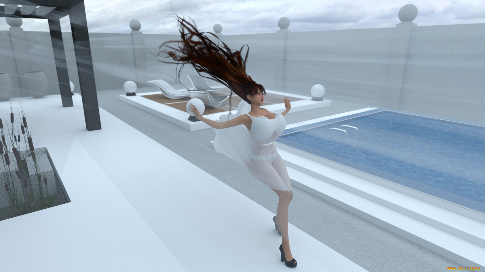 3д, графика, люди, , people, фон, взгляд, девушка