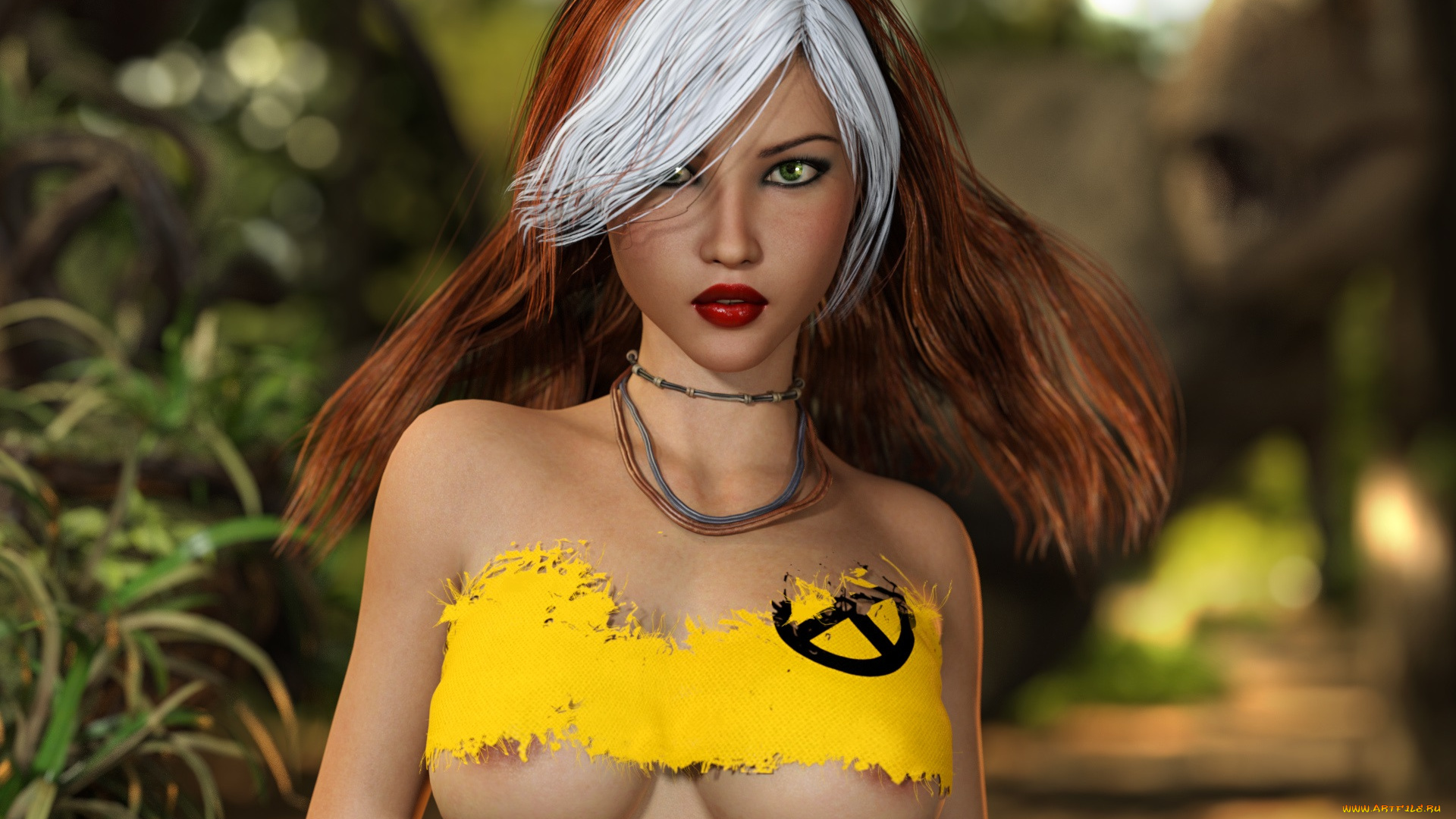 3д, графика, люди, , people, фон, взгляд, девушка