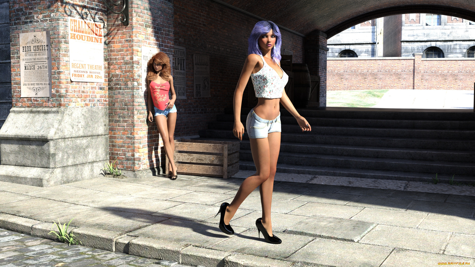 3д, графика, люди, , people, фон, взгляд, девушка