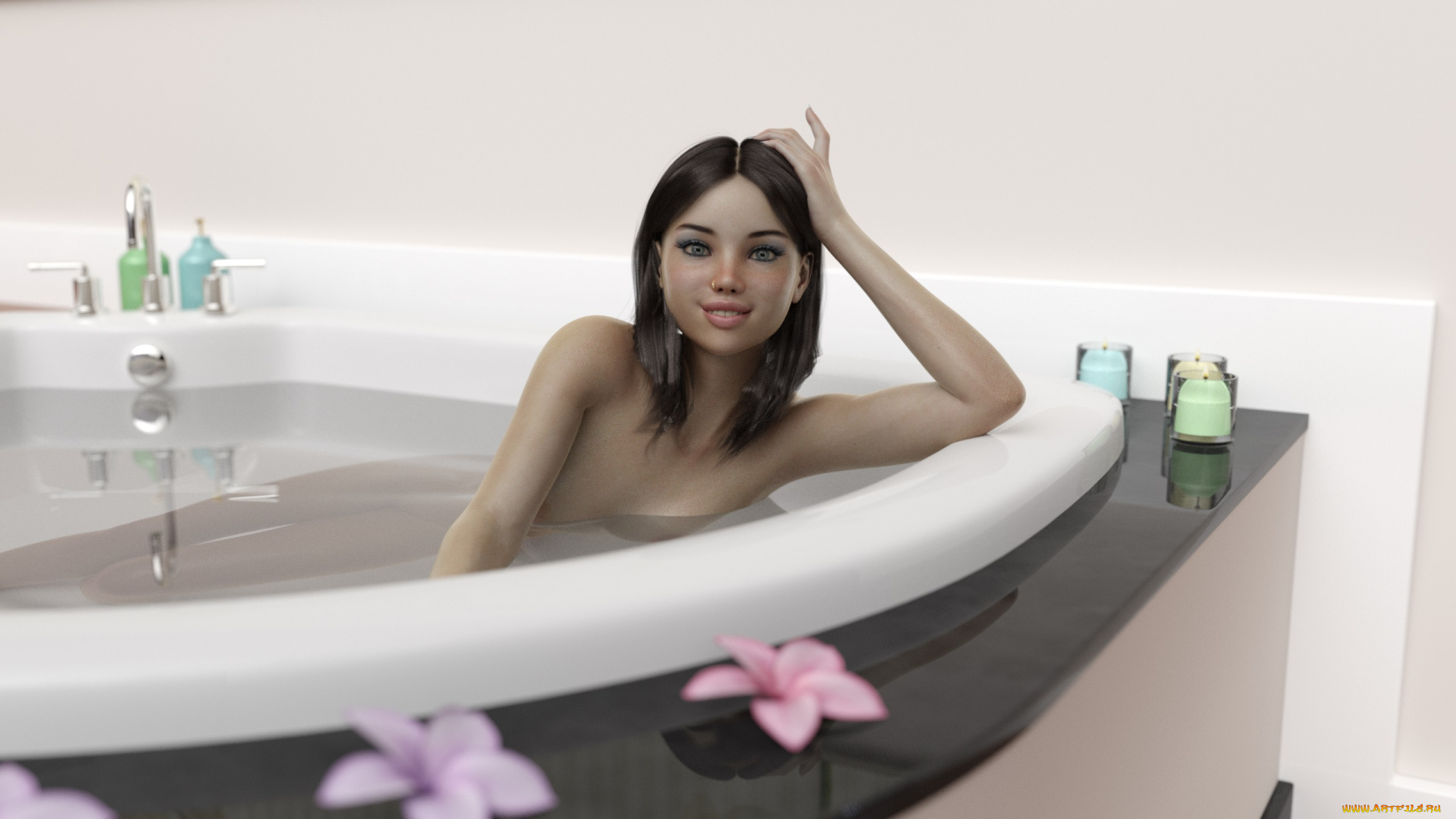 3д, графика, люди, , people, фон, взгляд, девушка