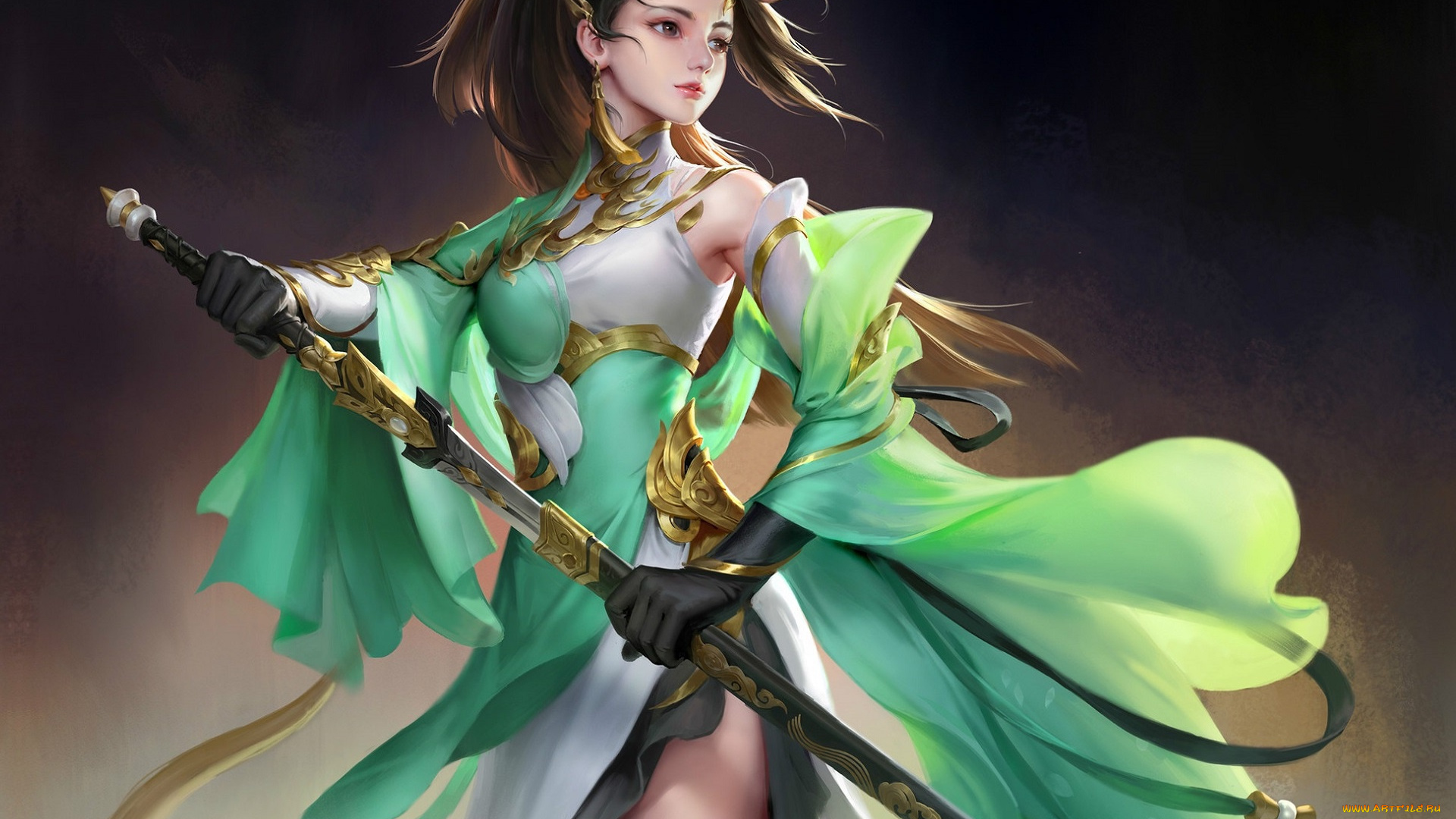 фэнтези, девушки, wenfei, ye