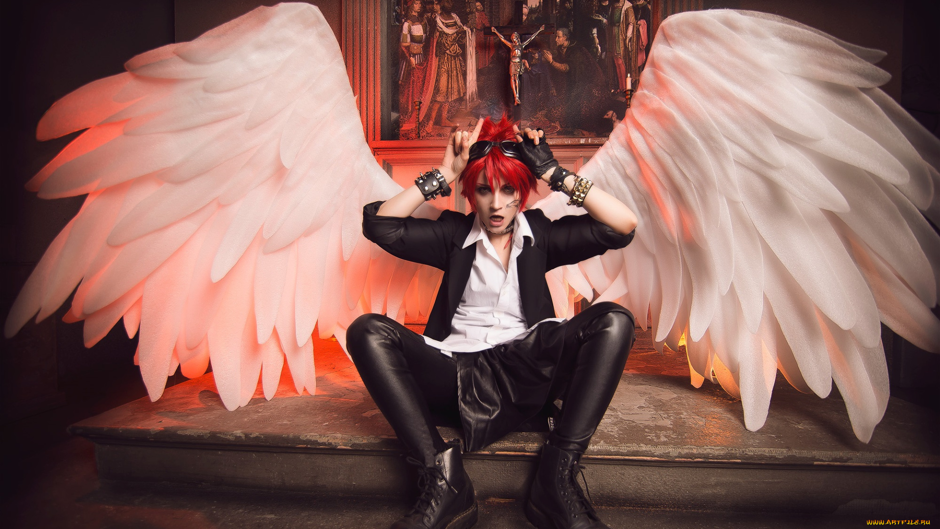 разное, cosplay, , косплей, ангел, gesha, petrovich