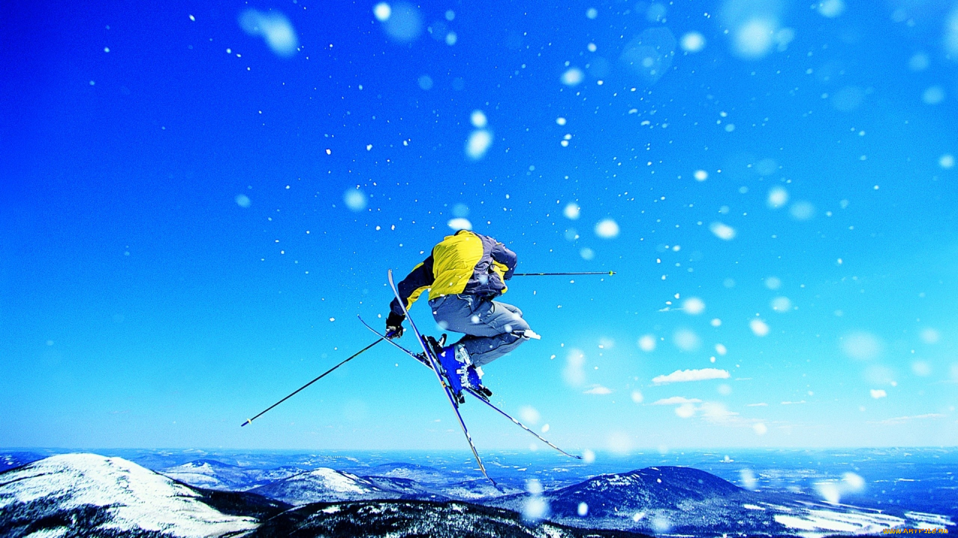 спорт, лыжный, спорт, лыжник