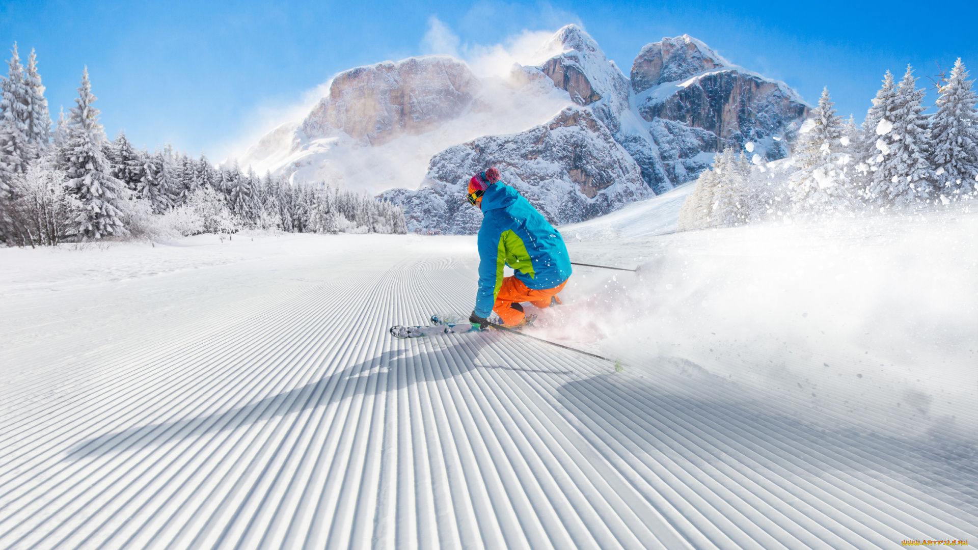 спорт, лыжный, спорт, лыжник