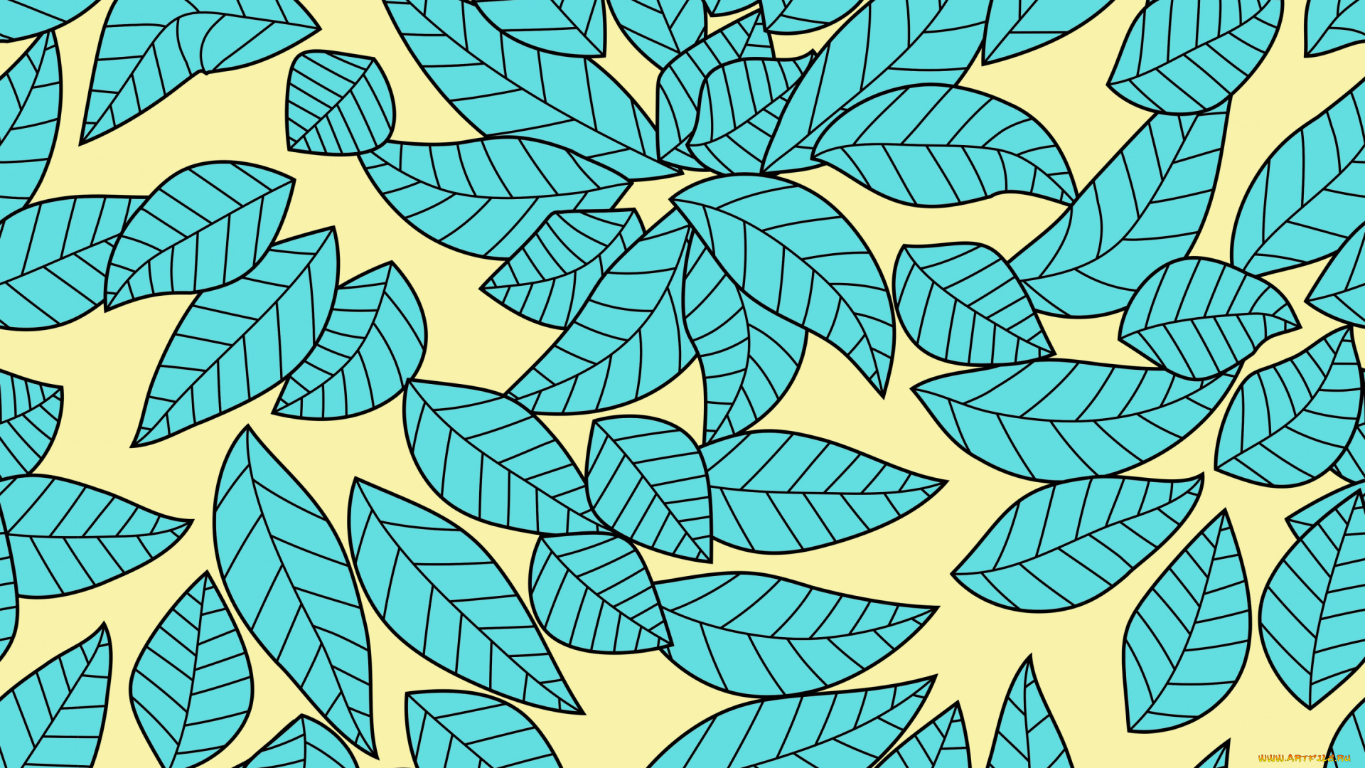 векторная, графика, природа, , nature, листья