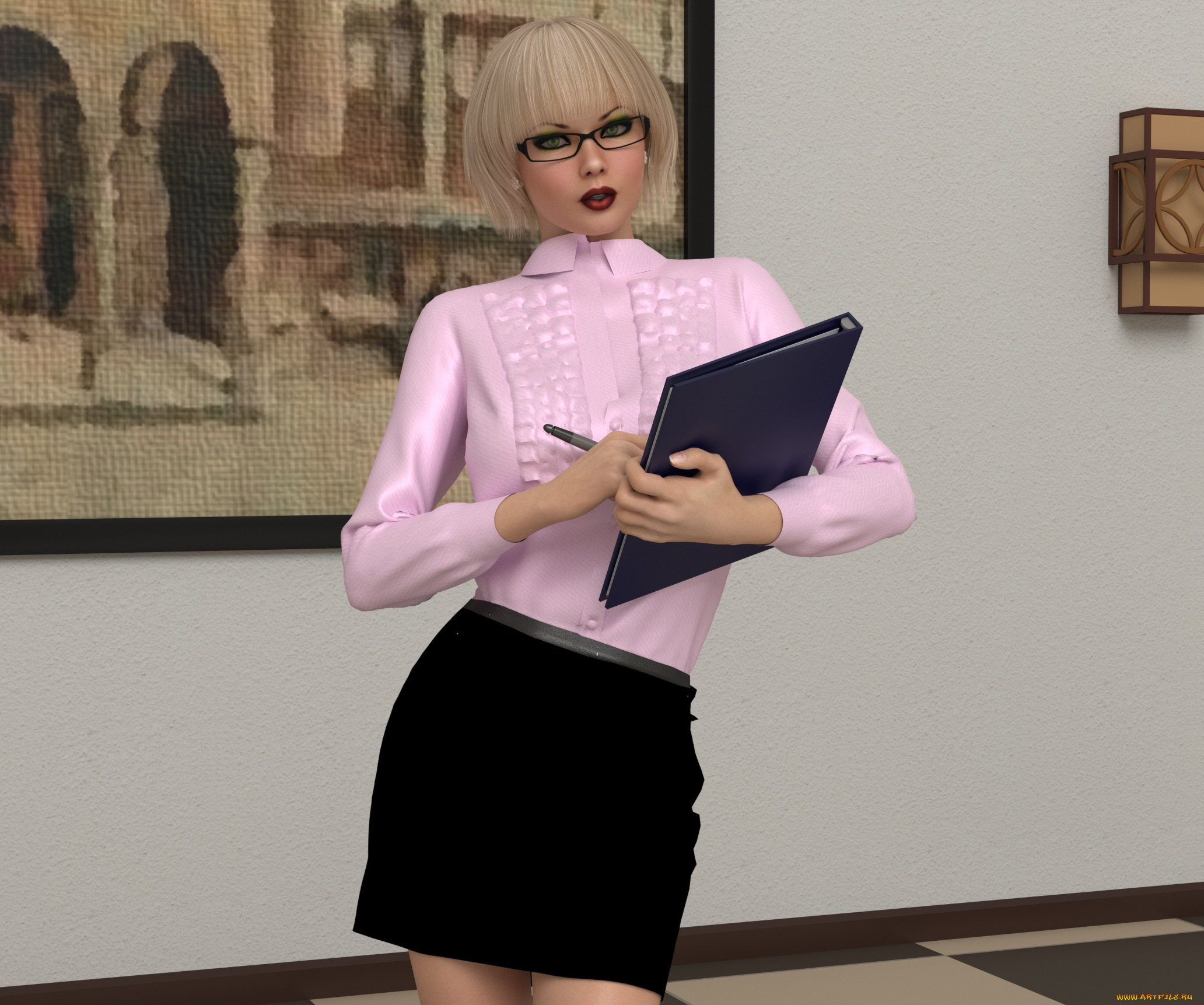 3д, графика, люди, , people, девушка, взгляд, фон