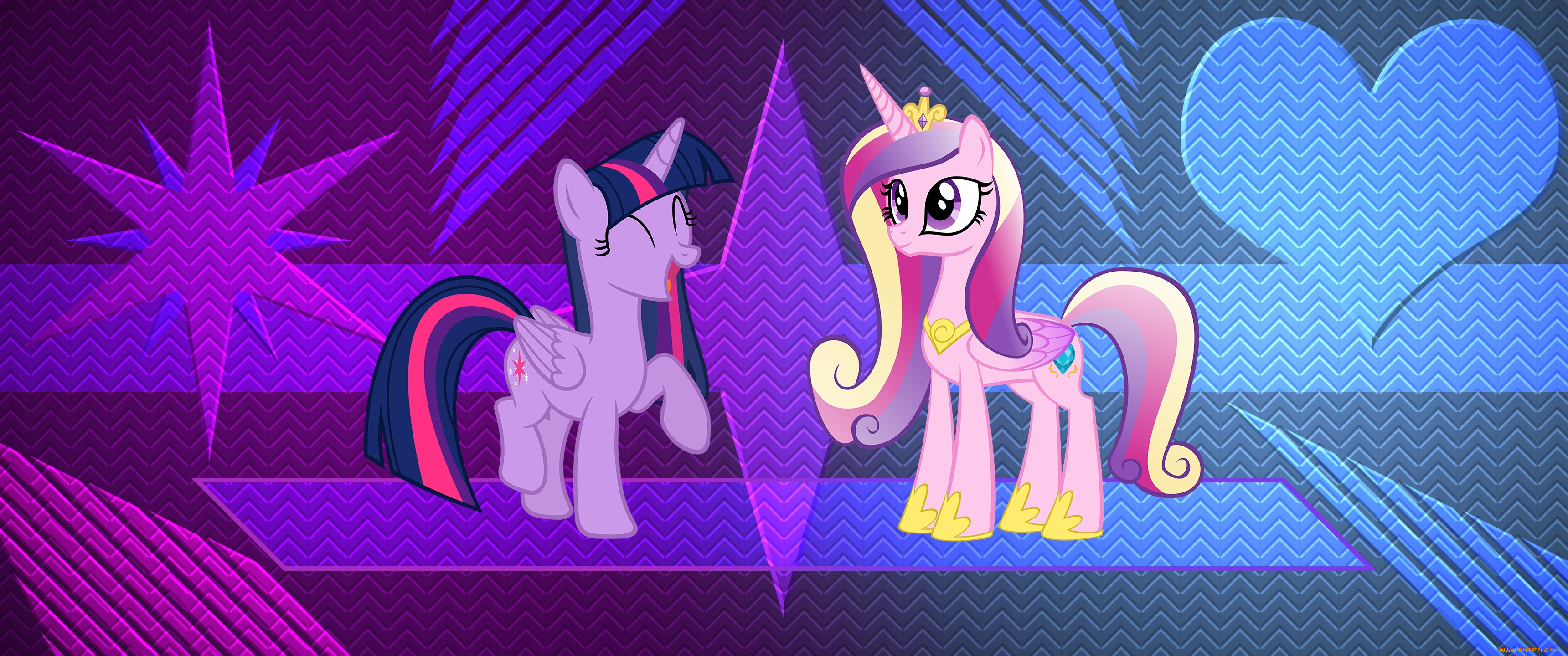 мультфильмы, my, little, pony, фон, пони