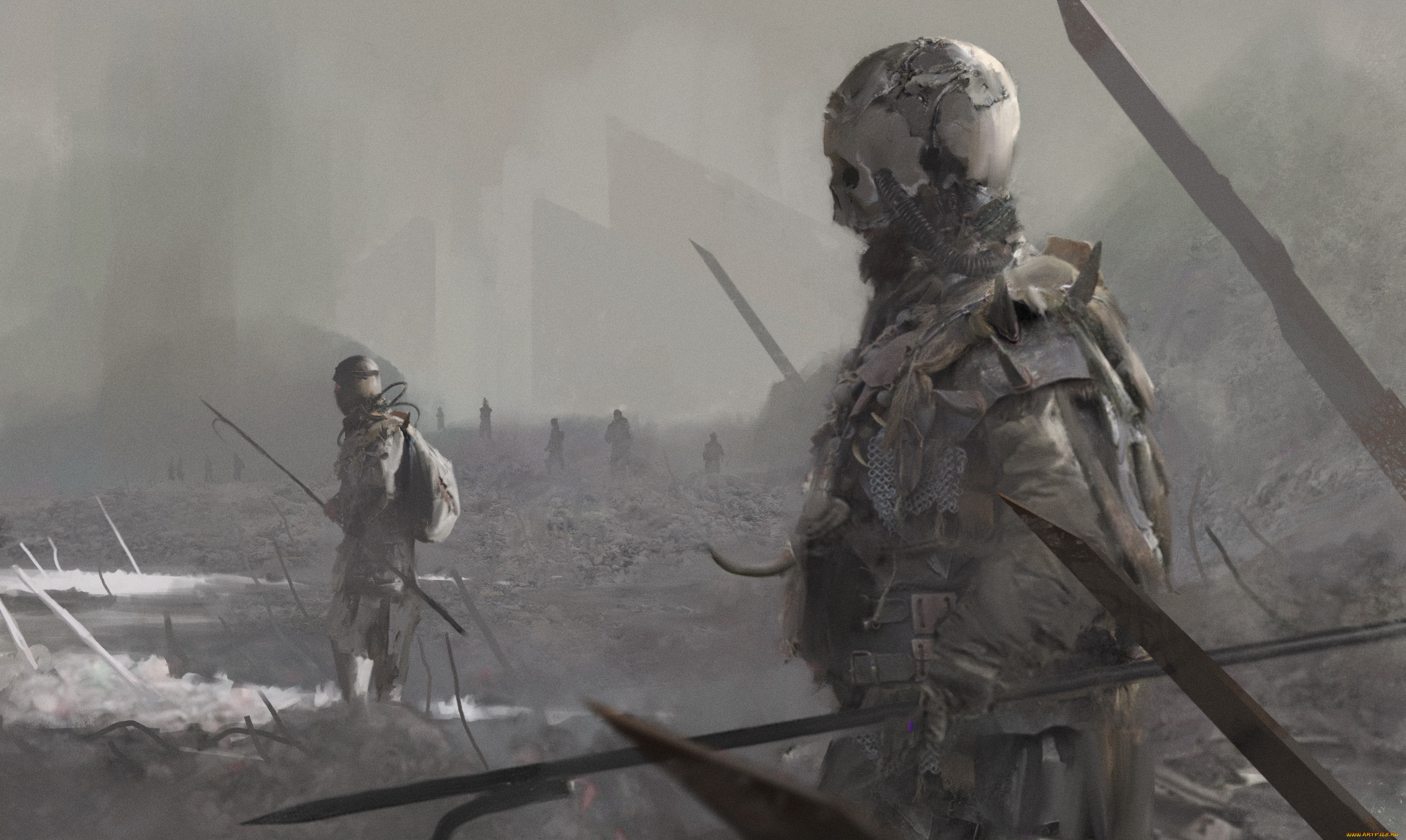 фэнтези, нежить, фон, скелет