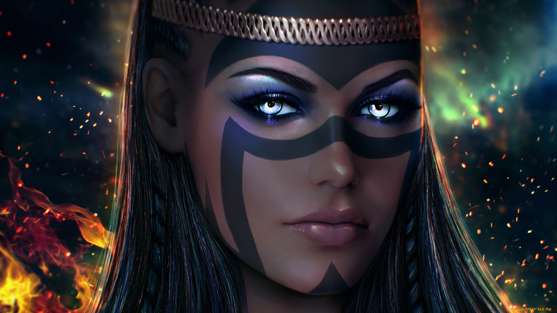 видео, игры, the, elder, scrolls, online, девушка, фон, взгляд