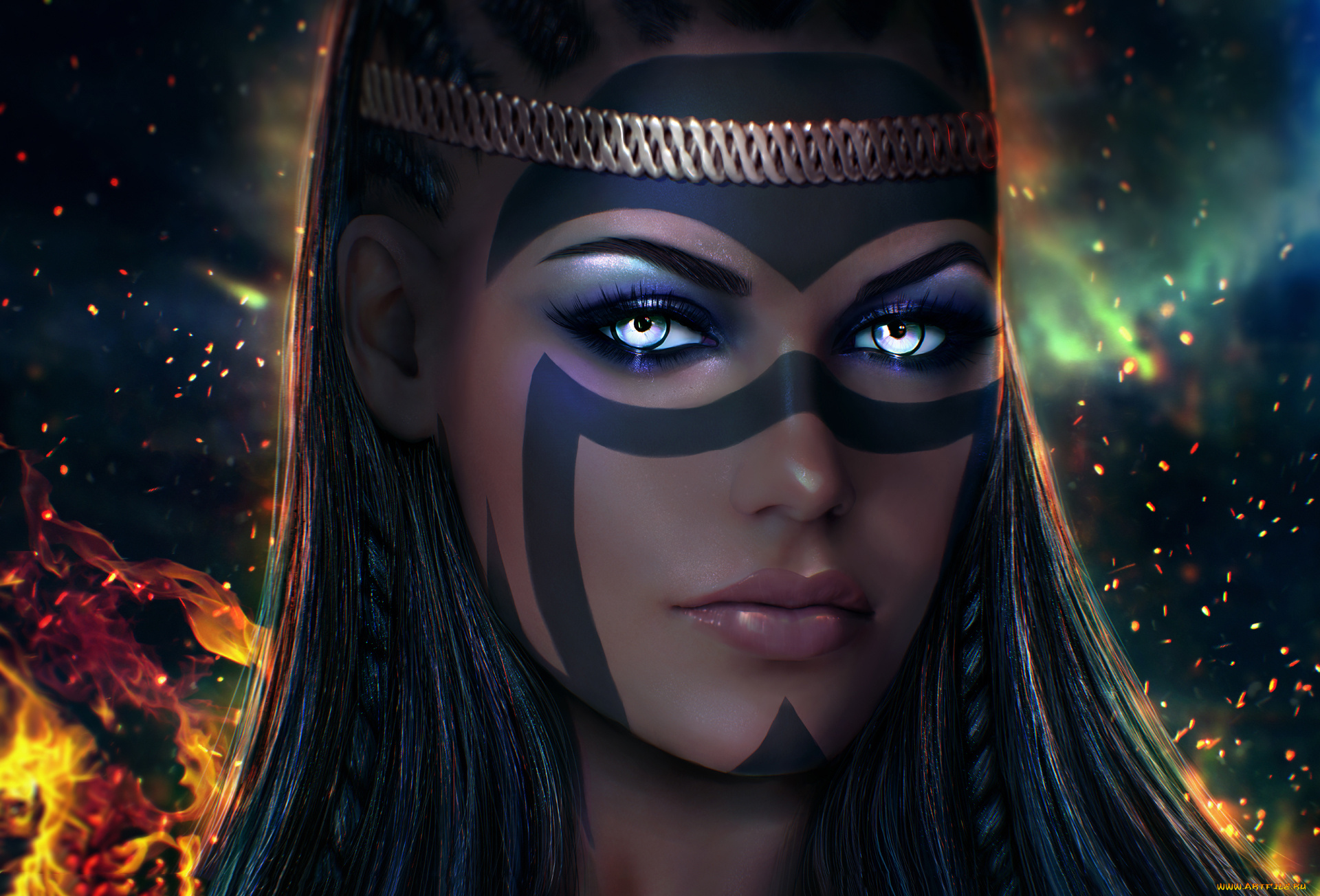 видео, игры, the, elder, scrolls, online, девушка, фон, взгляд