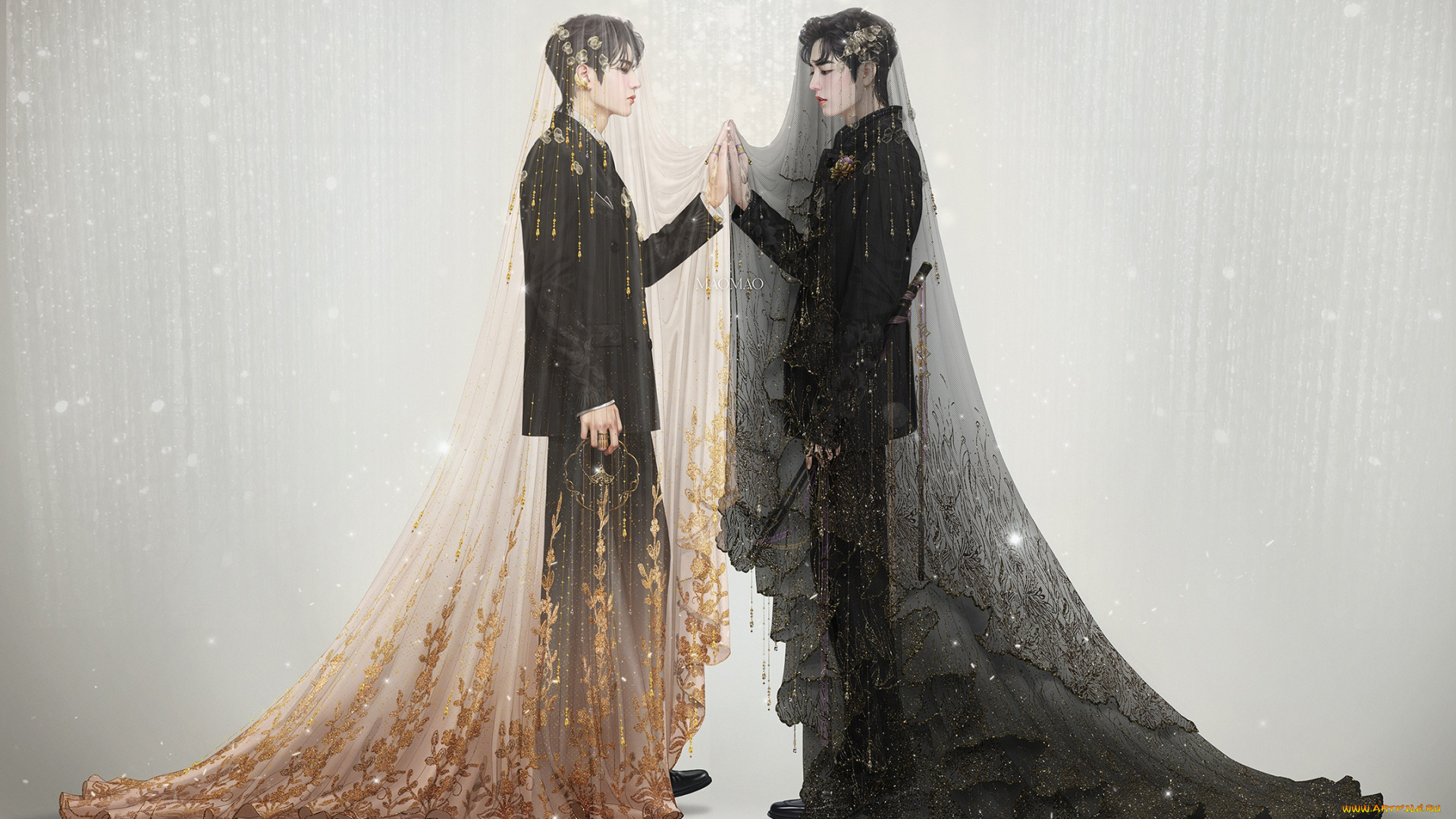 рисованное, кино, , мультфильмы, лань, ванцзи, вэй, усянь, ткань, флейта