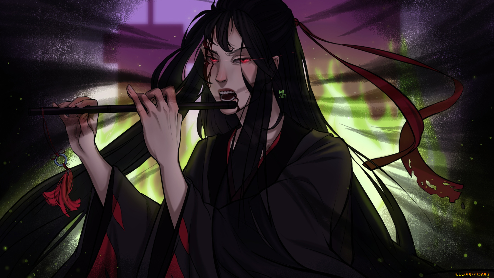 рисованное, кино, , мультфильмы, вэй, усянь, флейта