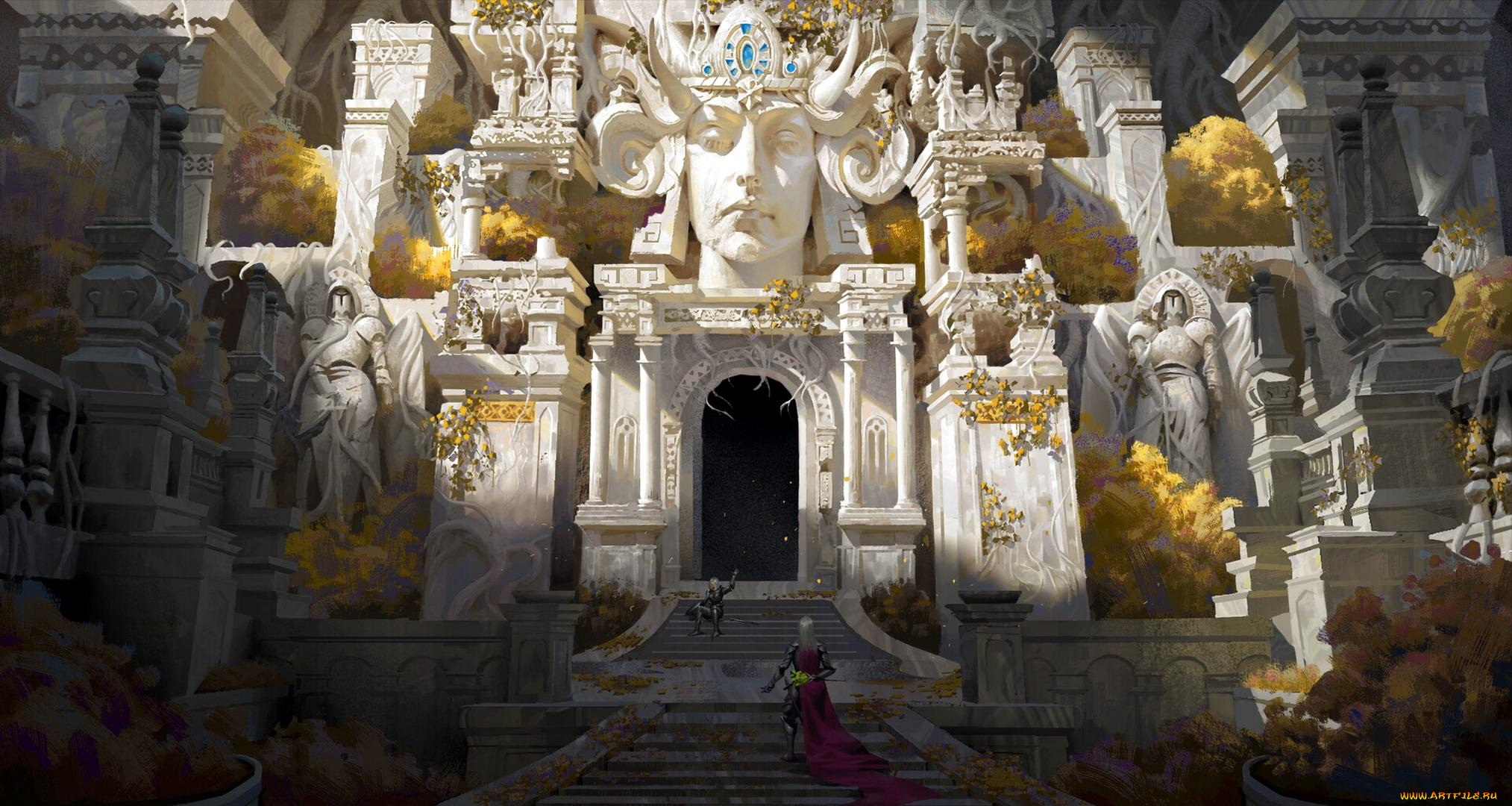 фэнтези, иные, миры, , иные, времена, дворец, сады, лестница, люди