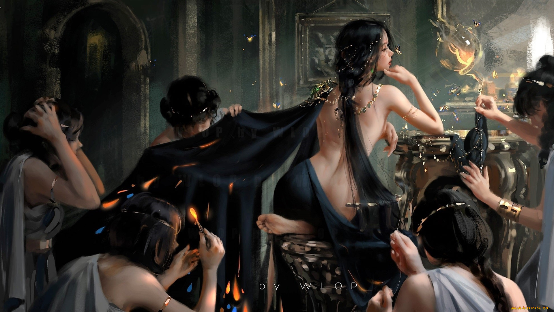 фэнтези, _ghost, blade, , , призрачный, клинок, девушки, швеи, наряд