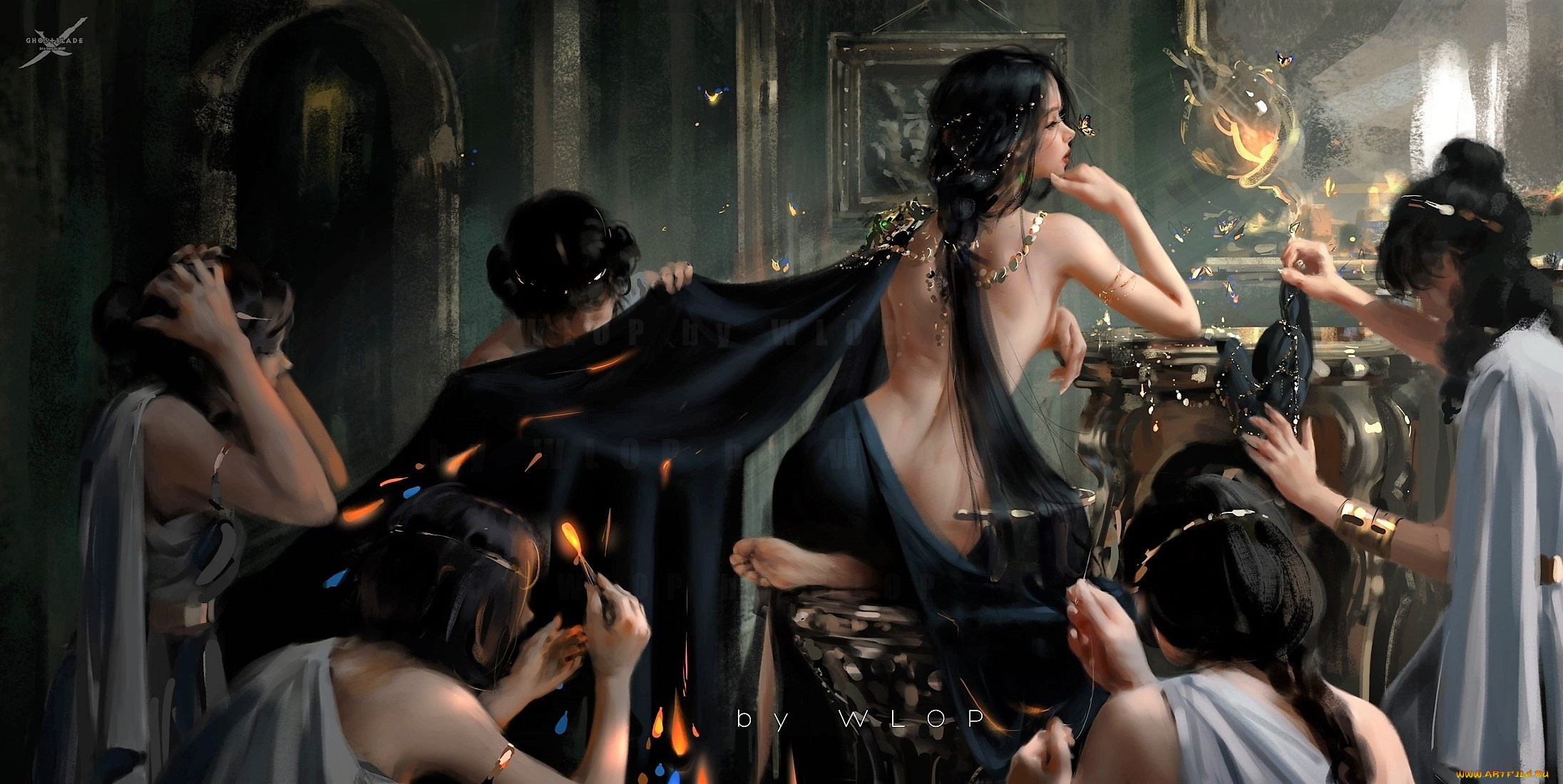 фэнтези, _ghost, blade, , , призрачный, клинок, девушки, швеи, наряд