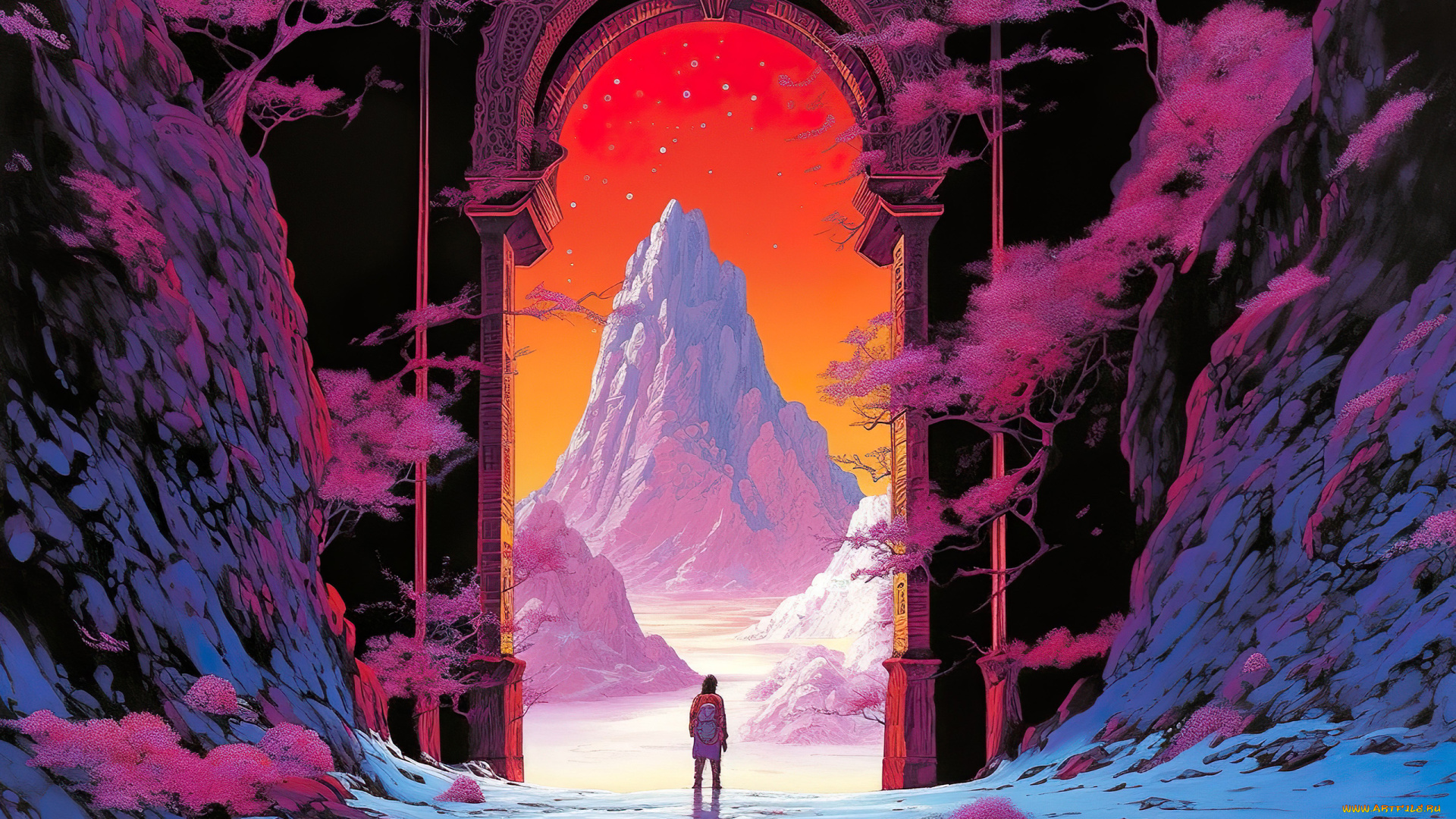 аниме, пейзажи, , природа, нейросети, графика, нейроарт, ai, art, нейронные, сети, рисунки, нейро, искусство