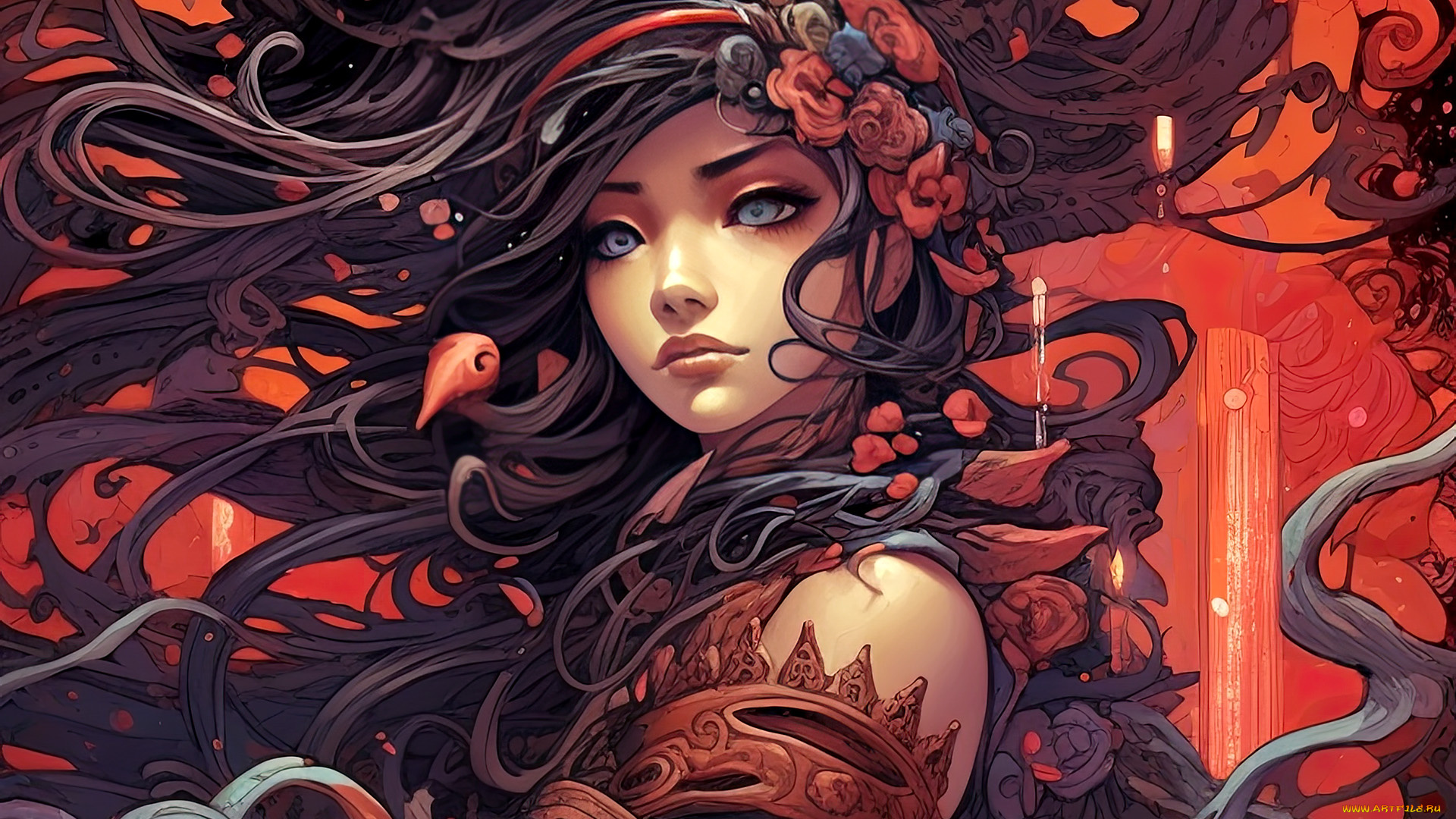 фэнтези, девушки, красивая, девушка