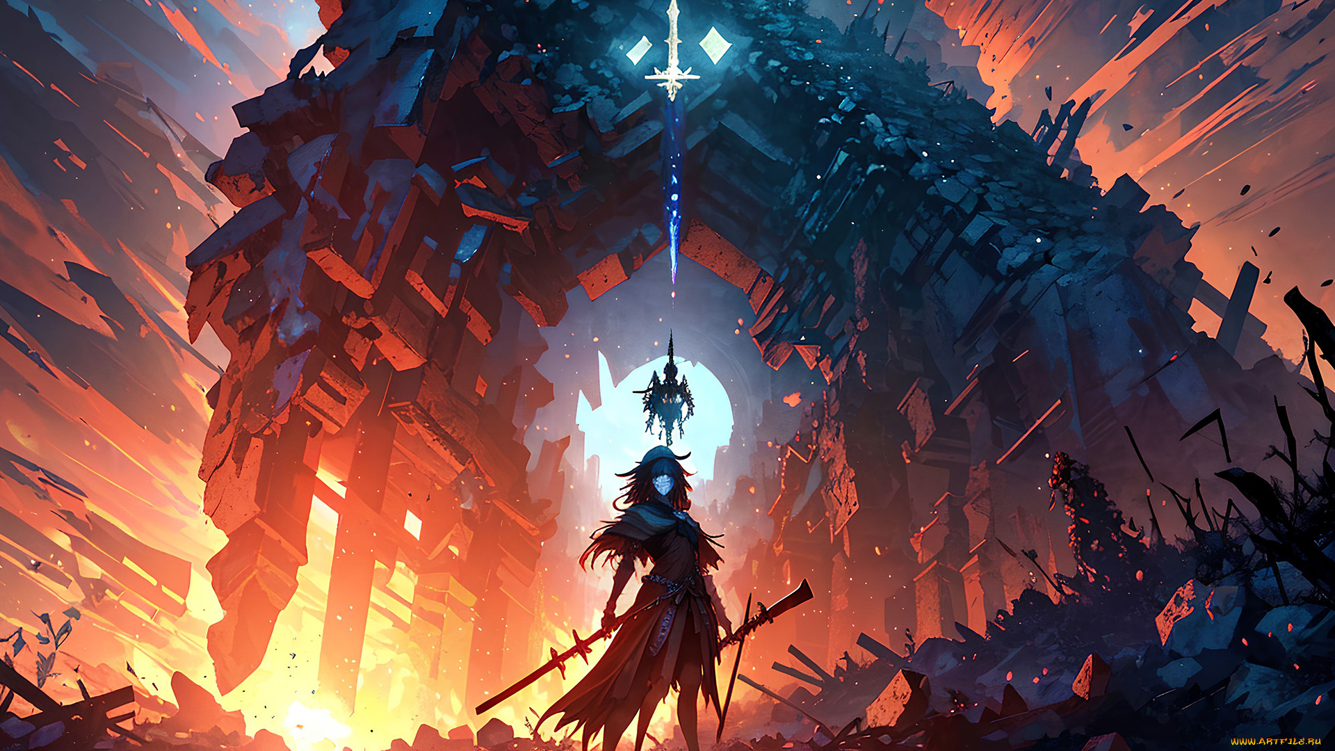 фэнтези, иные, миры, , иные, времена, нейросети, графика, нейроарт, ai, art, нейронные, сети, рисунки, нейро, искусство, воин, пещера