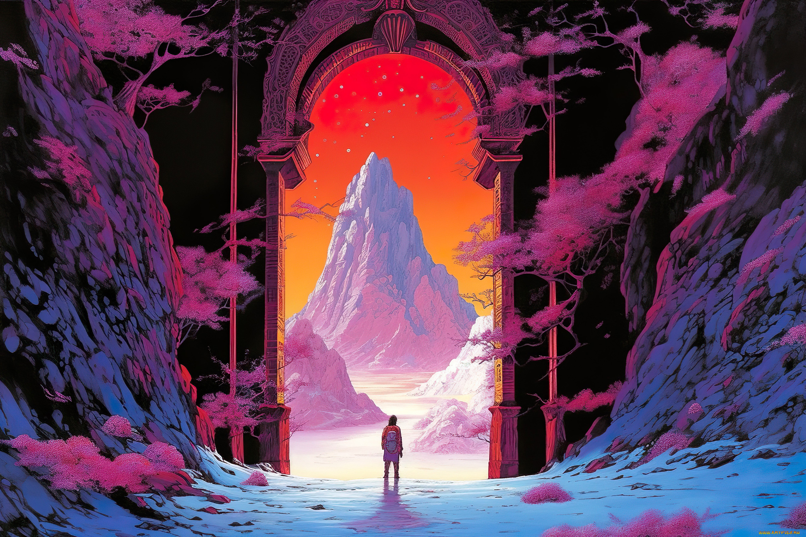 аниме, пейзажи, , природа, нейросети, графика, нейроарт, ai, art, нейронные, сети, рисунки, нейро, искусство