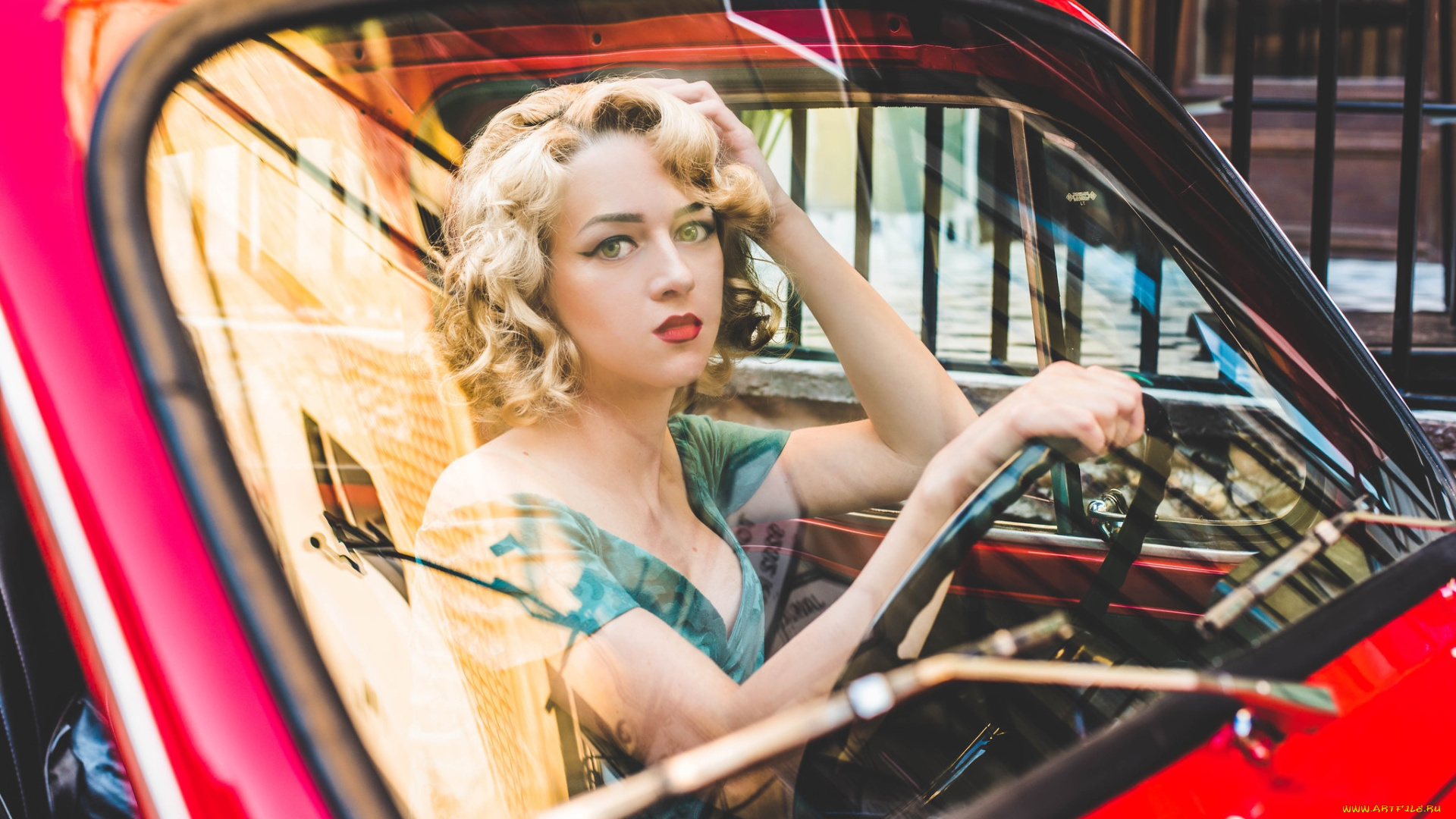 автомобили, -авто, с, девушками, девушка