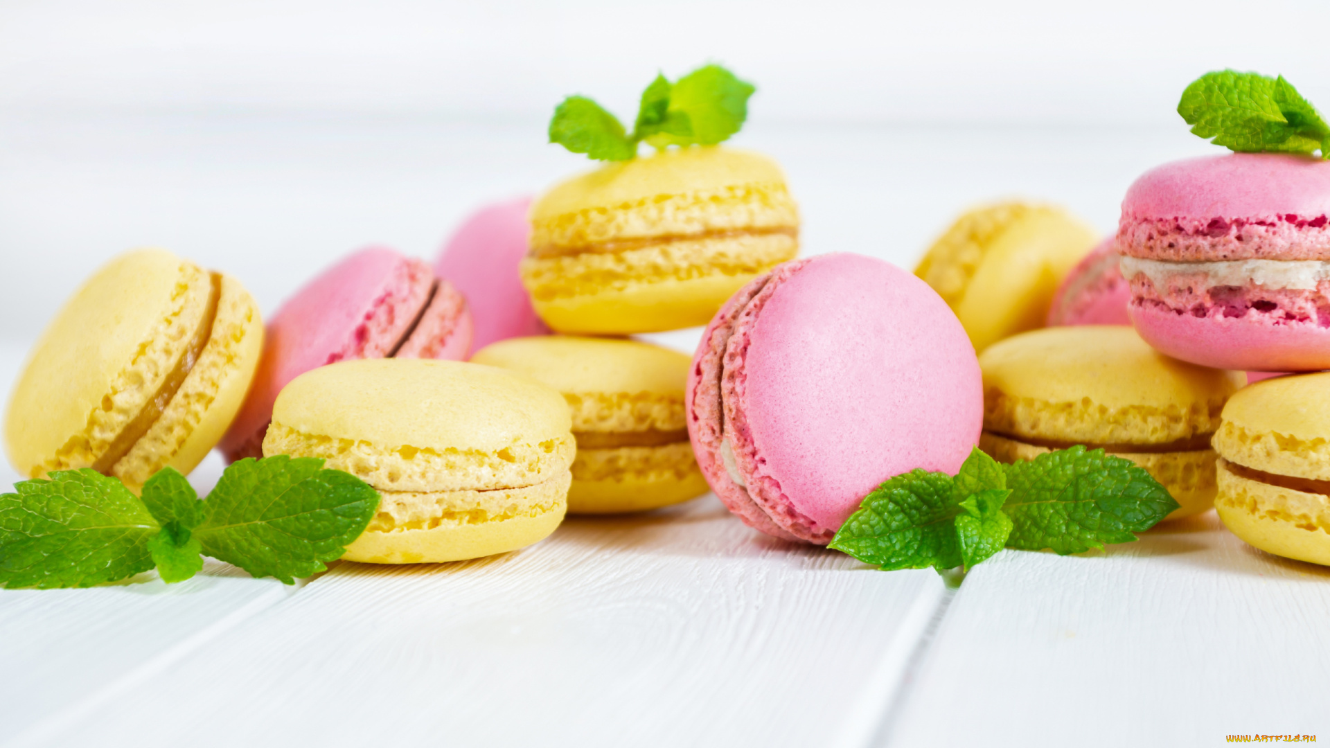 еда, макаруны, лакомство, печенье, ассорти