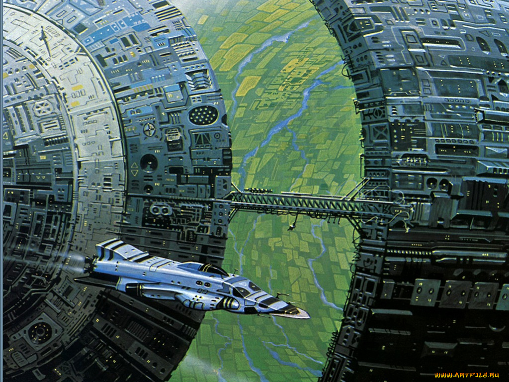 фэнтези, космические, корабли, звездолеты, станции