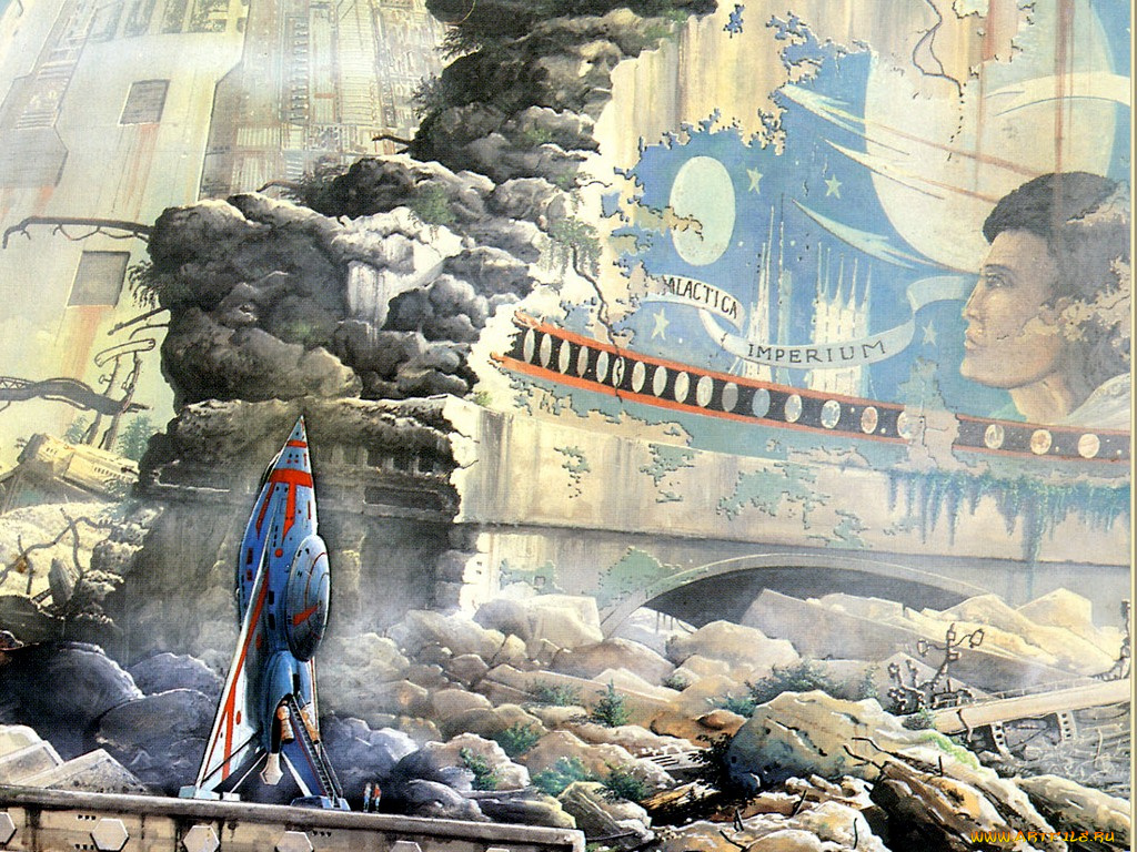 фэнтези, космические, корабли, звездолеты, станции