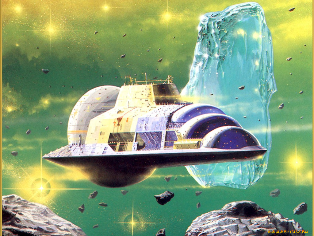 фэнтези, космические, корабли, звездолеты, станции