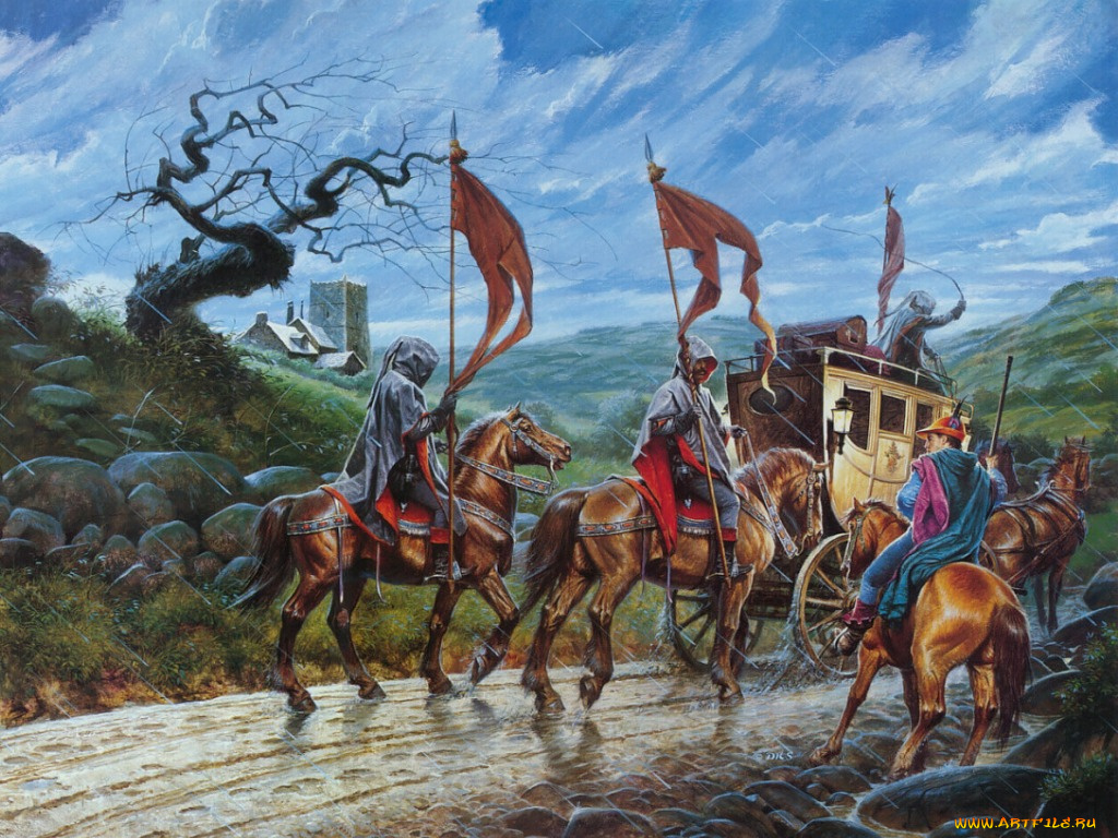 фэнтези, всадники, наездники