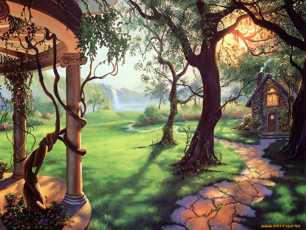 рисованные, природа