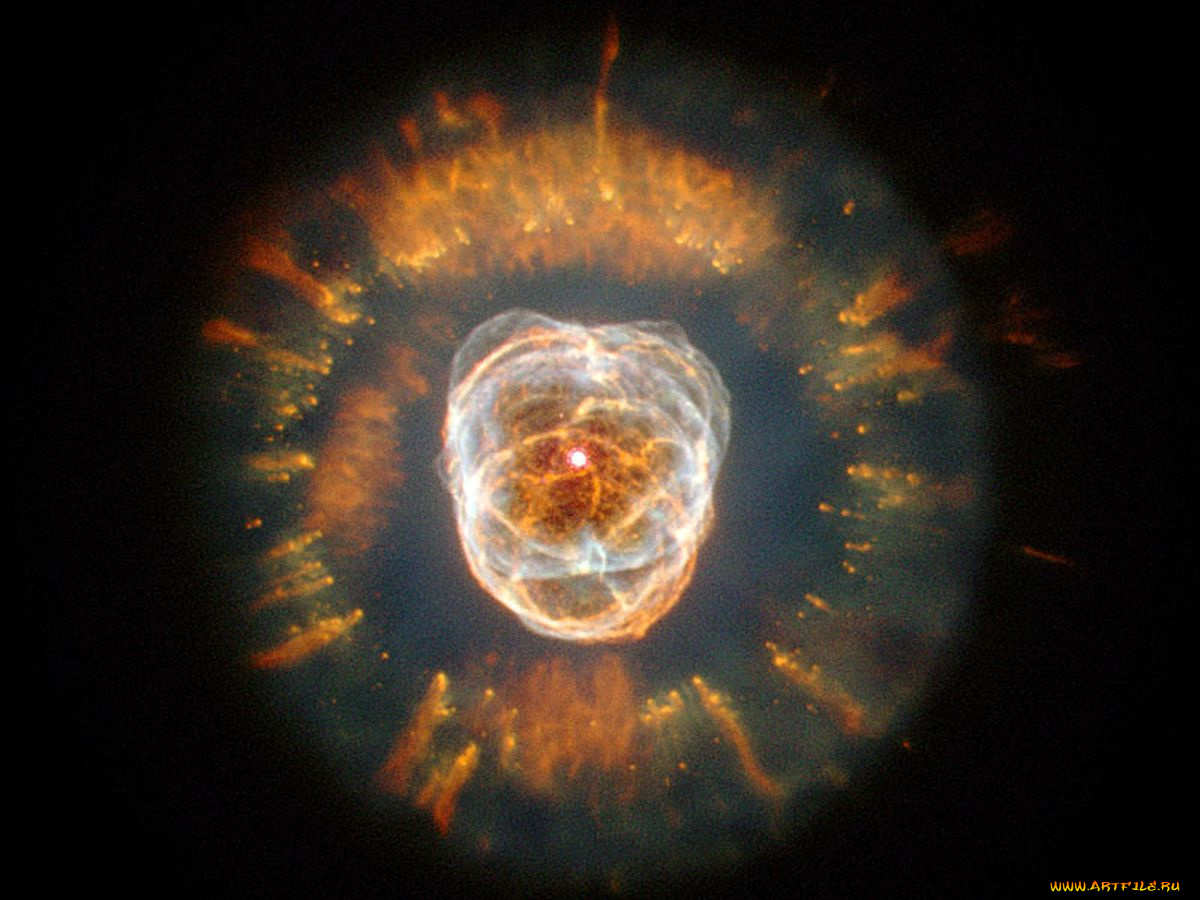 туманность, эскимос, космос, галактики, туманности