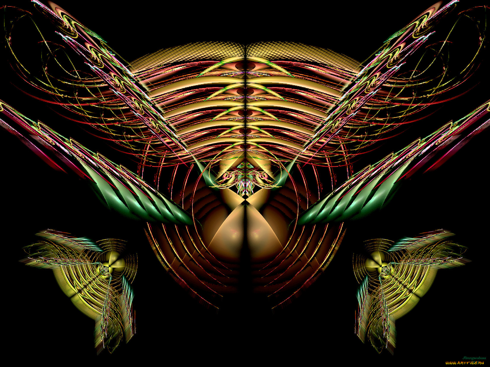 3д, графика, fractal, фракталы