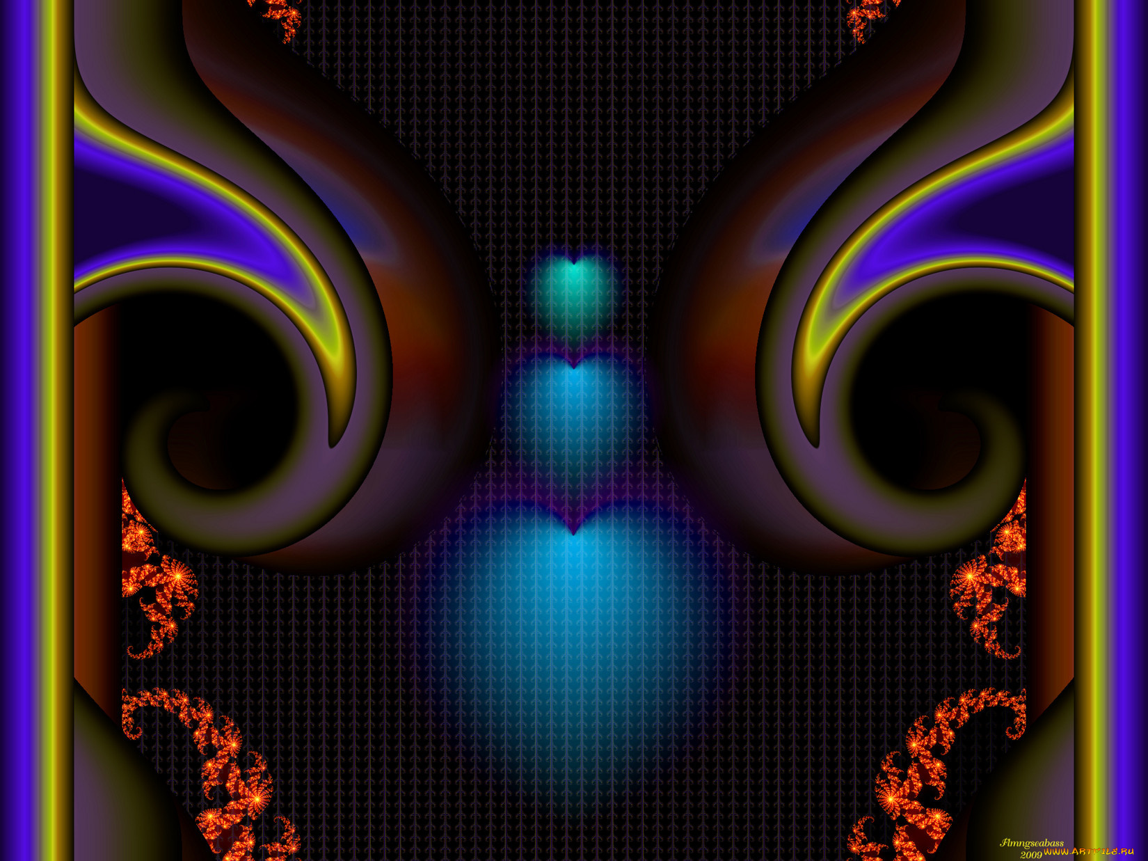 3д, графика, fractal, фракталы